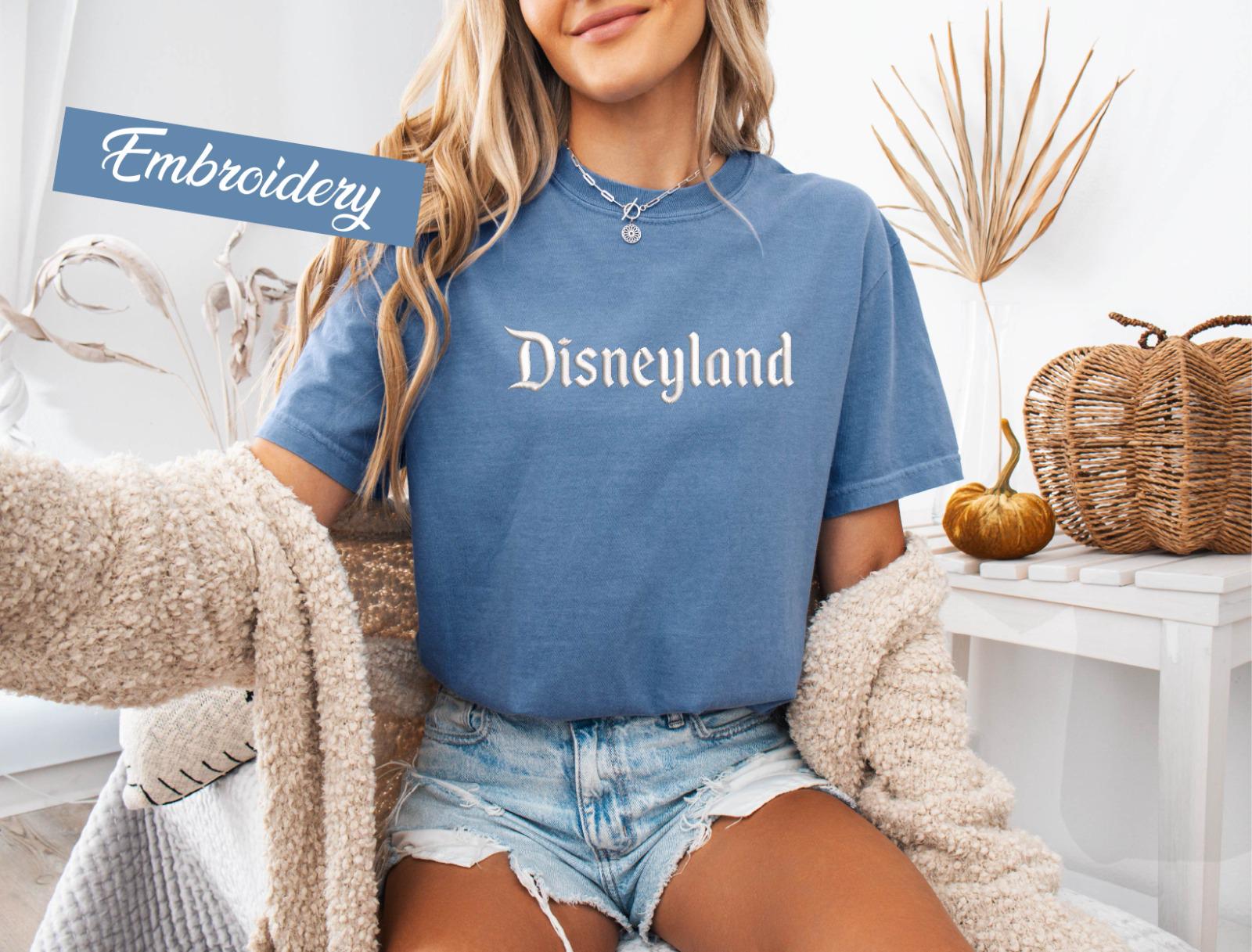 Embroidered Disneyland T-Shirt with Est 1955 Design – Cute Mickey and Friends Embroidery Tee for Disneyland Trips - photo 10