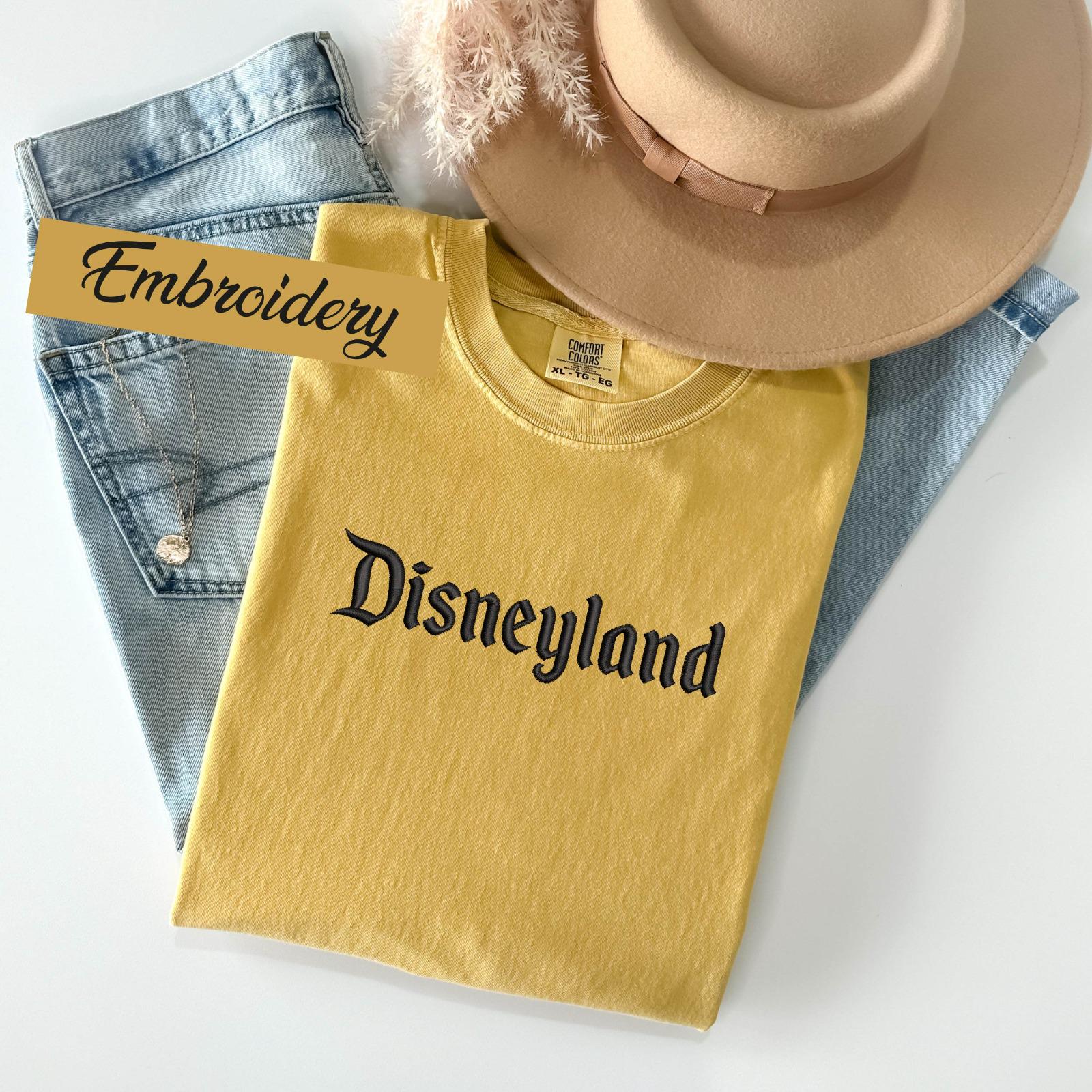 Embroidered Disneyland T-Shirt with Est 1955 Design – Cute Mickey and Friends Embroidery Tee for Disneyland Trips - photo 12