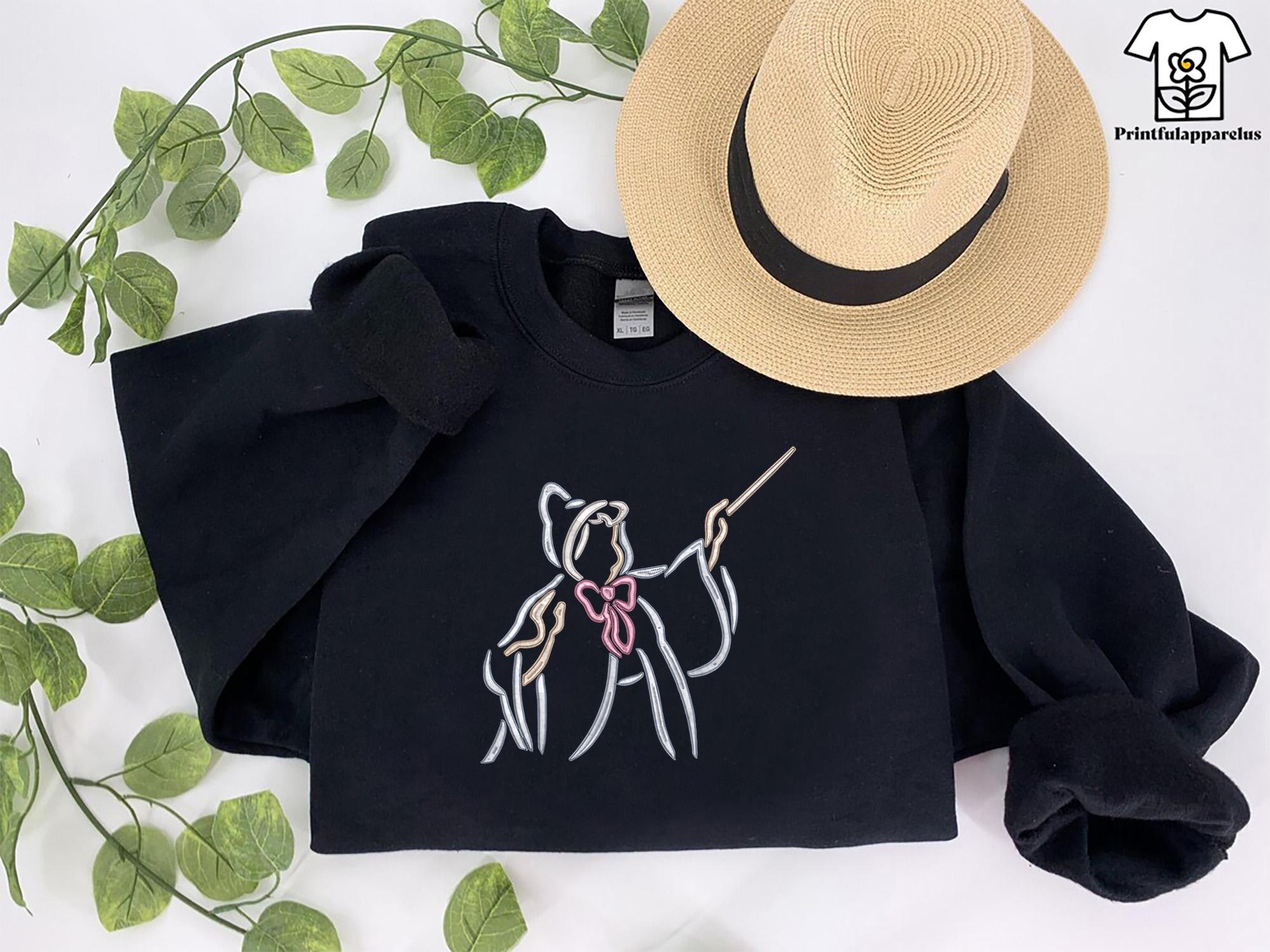 Cinderella Fairy Godmother Embroidered Sweatshirt with Bibbidi Bobbidi Boo – Disney Magic Kingdom Crewneck Gift - photo 2