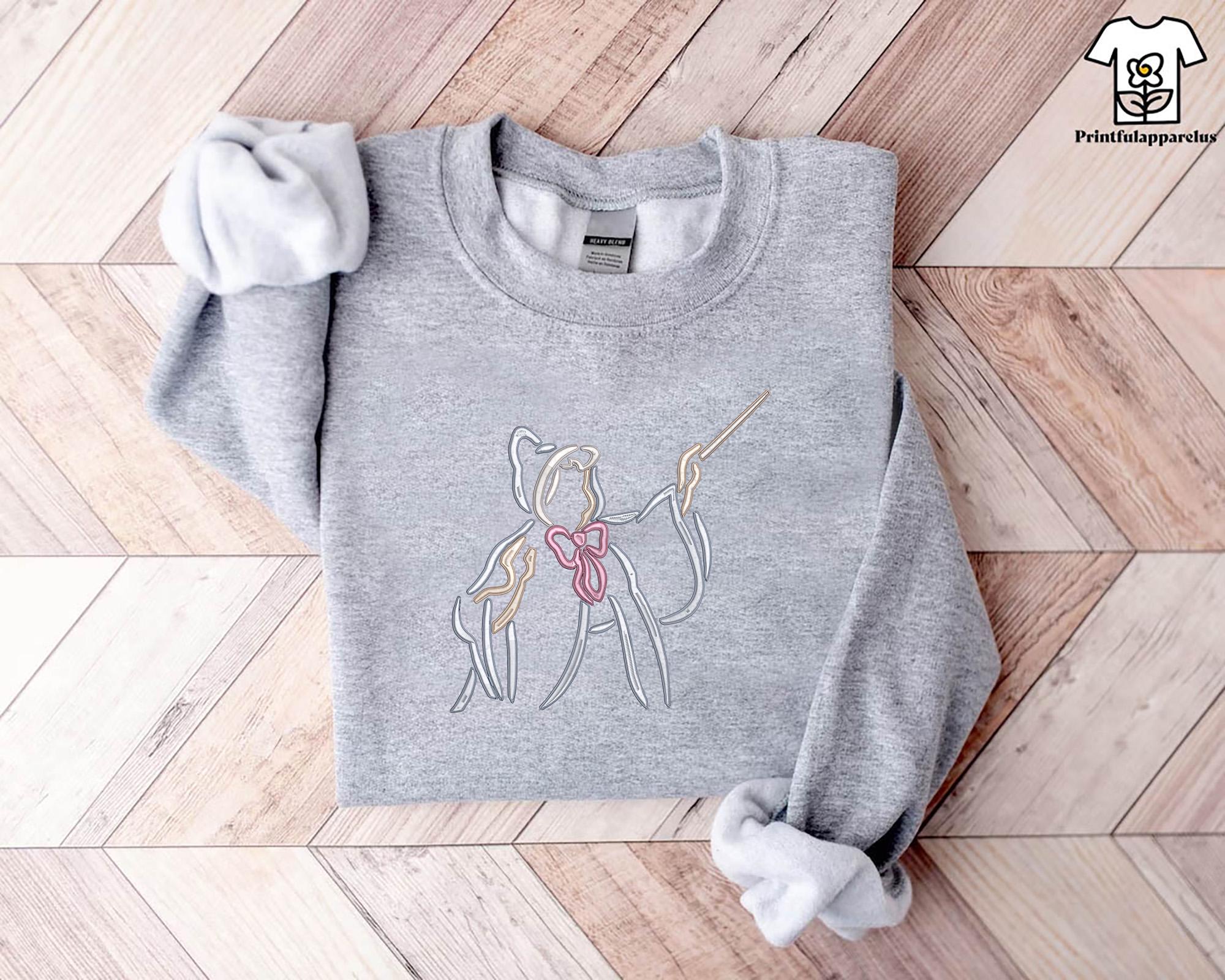 Cinderella Fairy Godmother Embroidered Sweatshirt with Bibbidi Bobbidi Boo – Disney Magic Kingdom Crewneck Gift - photo 7