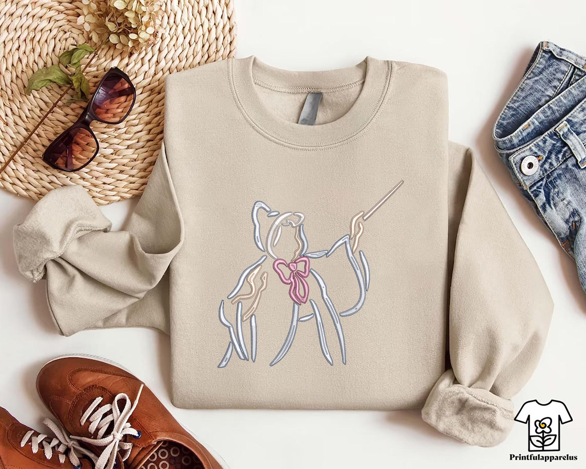 Cinderella Fairy Godmother Embroidered Sweatshirt with Bibbidi Bobbidi Boo – Disney Magic Kingdom Crewneck Gift - photo 8