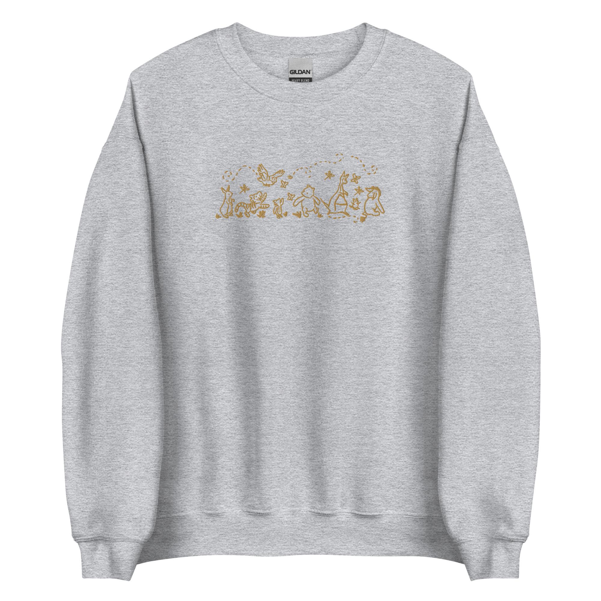 Embroidered Winnie the Pooh Sweatshirt with Pooh Parade Design – Cozy Crewneck Pullover for Pooh Bear Fans - photo 6