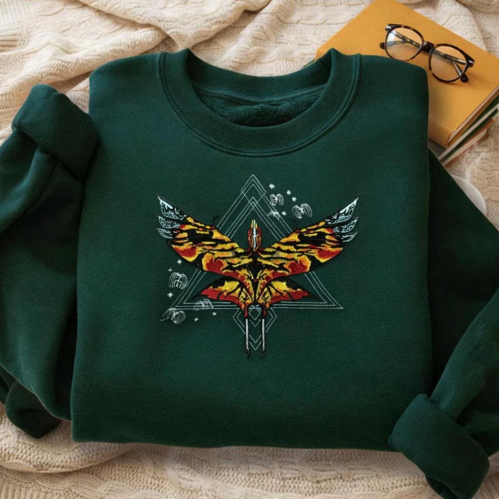 Embroidered Avatar Fire And Ash Sweatshirt With Toruk And Ilu – Pandora Couple Hoodie And Disney Fan Gift Shirt - photo 2
