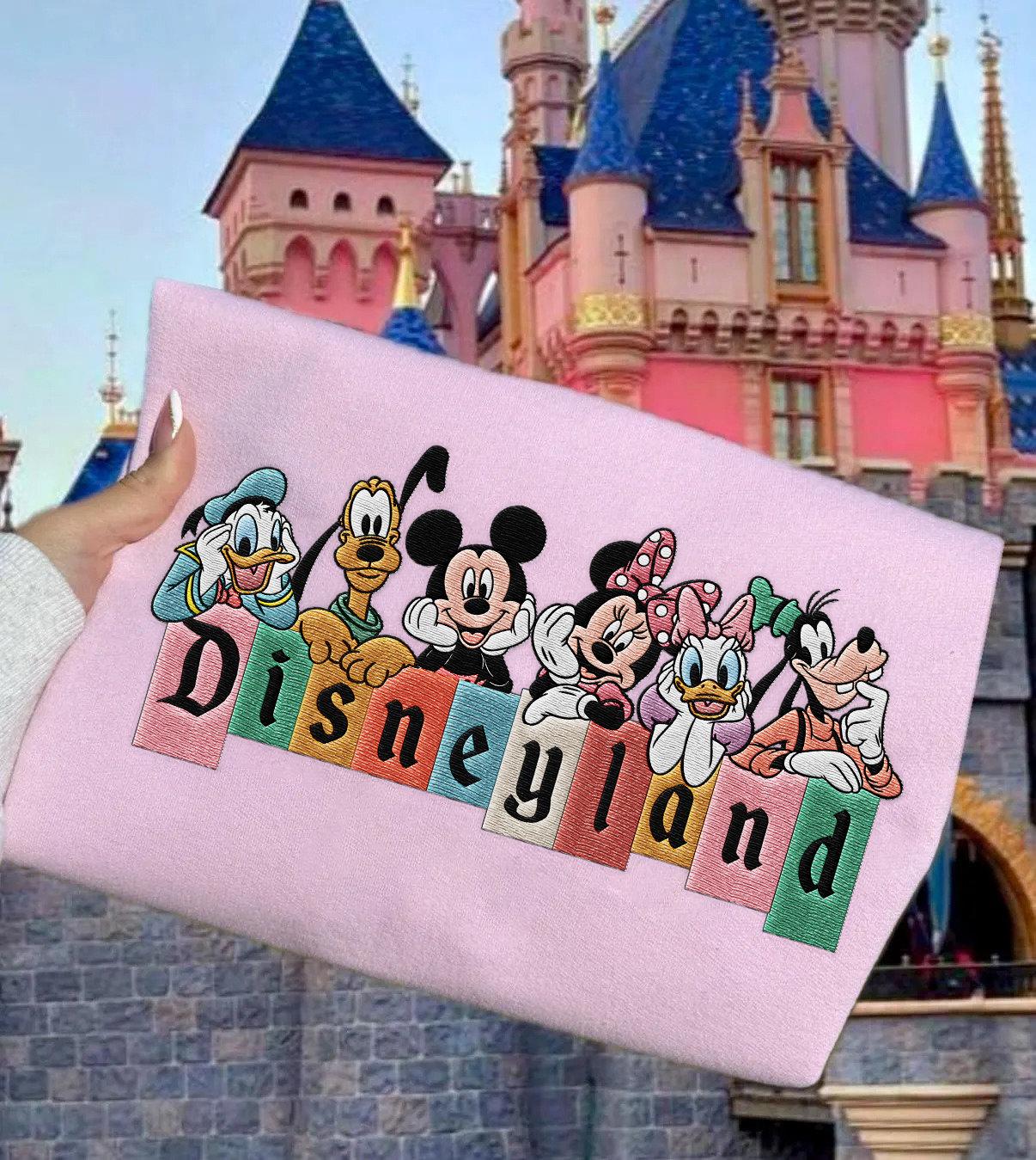 Embroidered Disneyland Mickey And Friends Shirt With Minnie – Magic Kingdom Family Matching Sweatshirt And Tee - photo 2