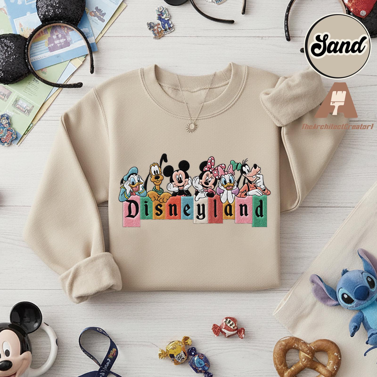 Embroidered Disneyland Mickey And Friends Shirt With Minnie – Magic Kingdom Family Matching Sweatshirt And Tee - photo 5