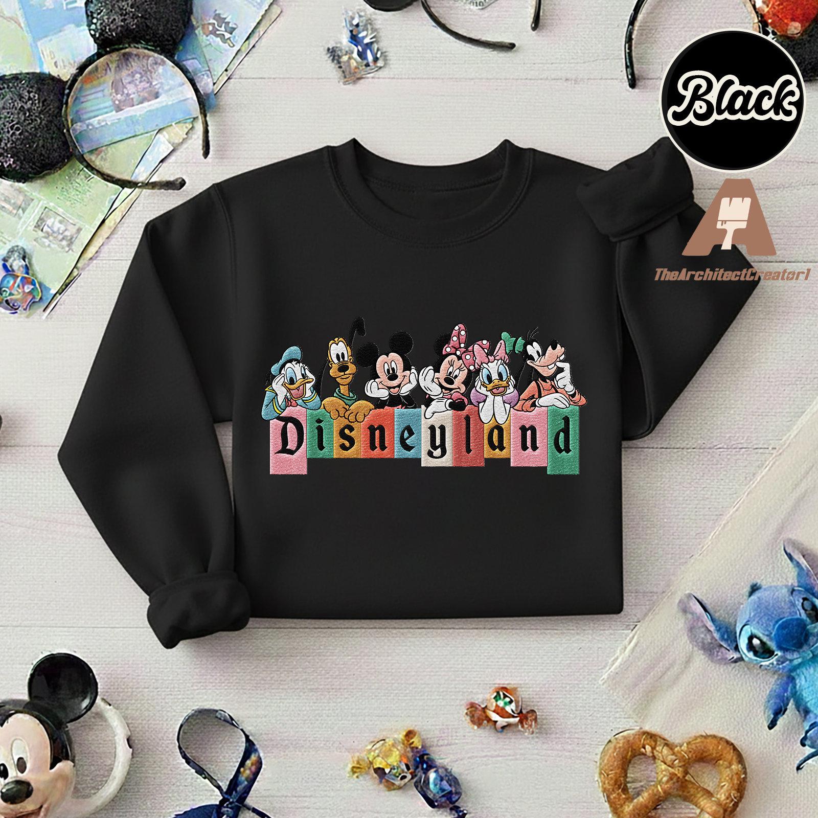 Embroidered Disneyland Mickey And Friends Shirt With Minnie – Magic Kingdom Family Matching Sweatshirt And Tee - photo 7