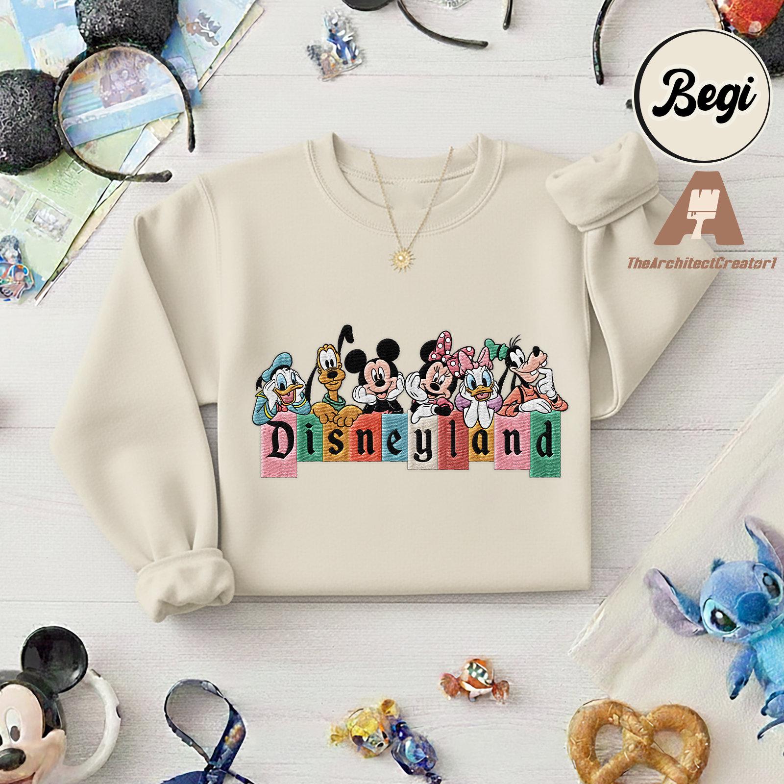 Embroidered Disneyland Mickey And Friends Shirt With Minnie – Magic Kingdom Family Matching Sweatshirt And Tee - photo 8
