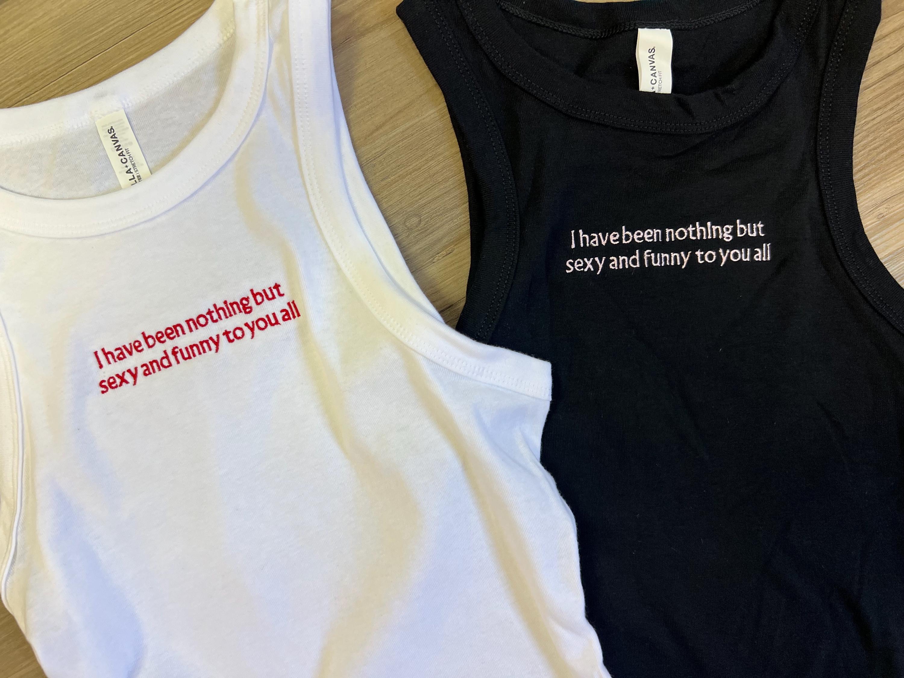 Personalized Embroidered Crop Tank And Baby Tee With Your Custom Words – Womens Unisex Vacation Tshirt With Kids Mama Initial Name - photo 4