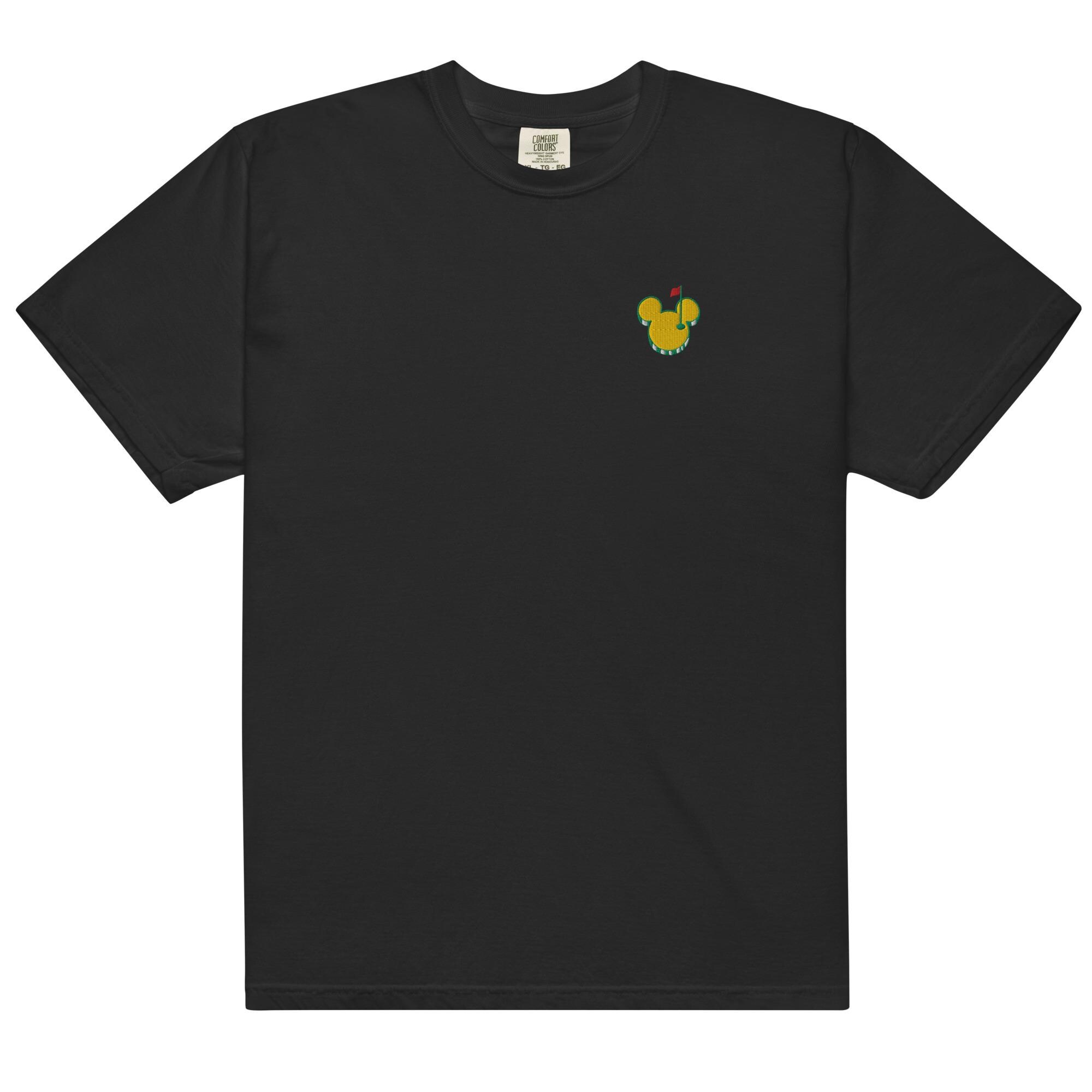 Mouse-Ter's Mickey Golf Tournament Inspired Embroidered Comfort Colors Tee – Subtle Disney Golf Shirt For Adults