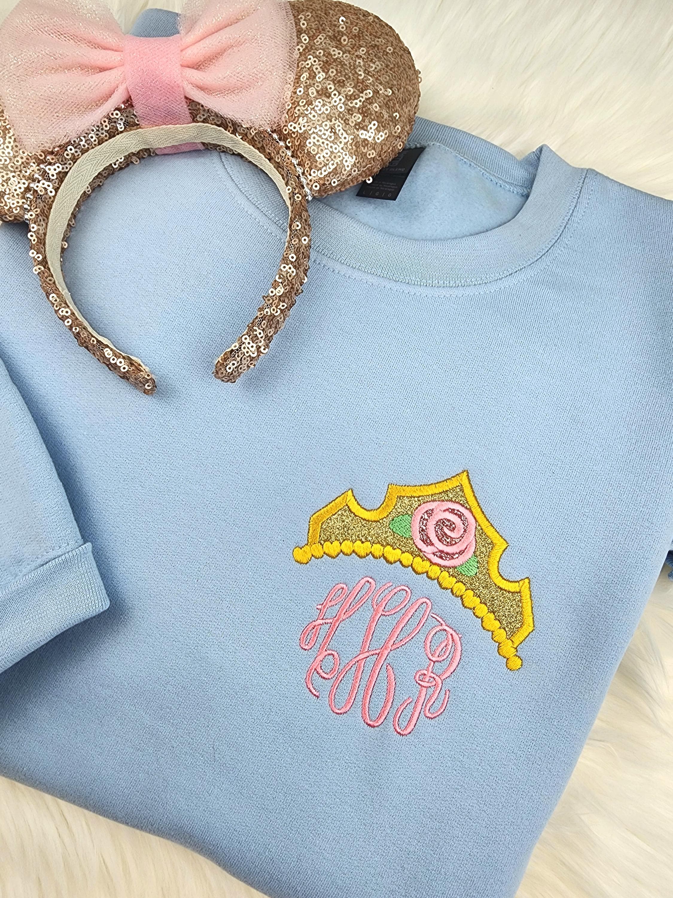 Monogrammed Aurora Embroidered Shirt – Disney Sleeping Beauty Sweatshirt With Custom Monogram Embroidery - photo 2