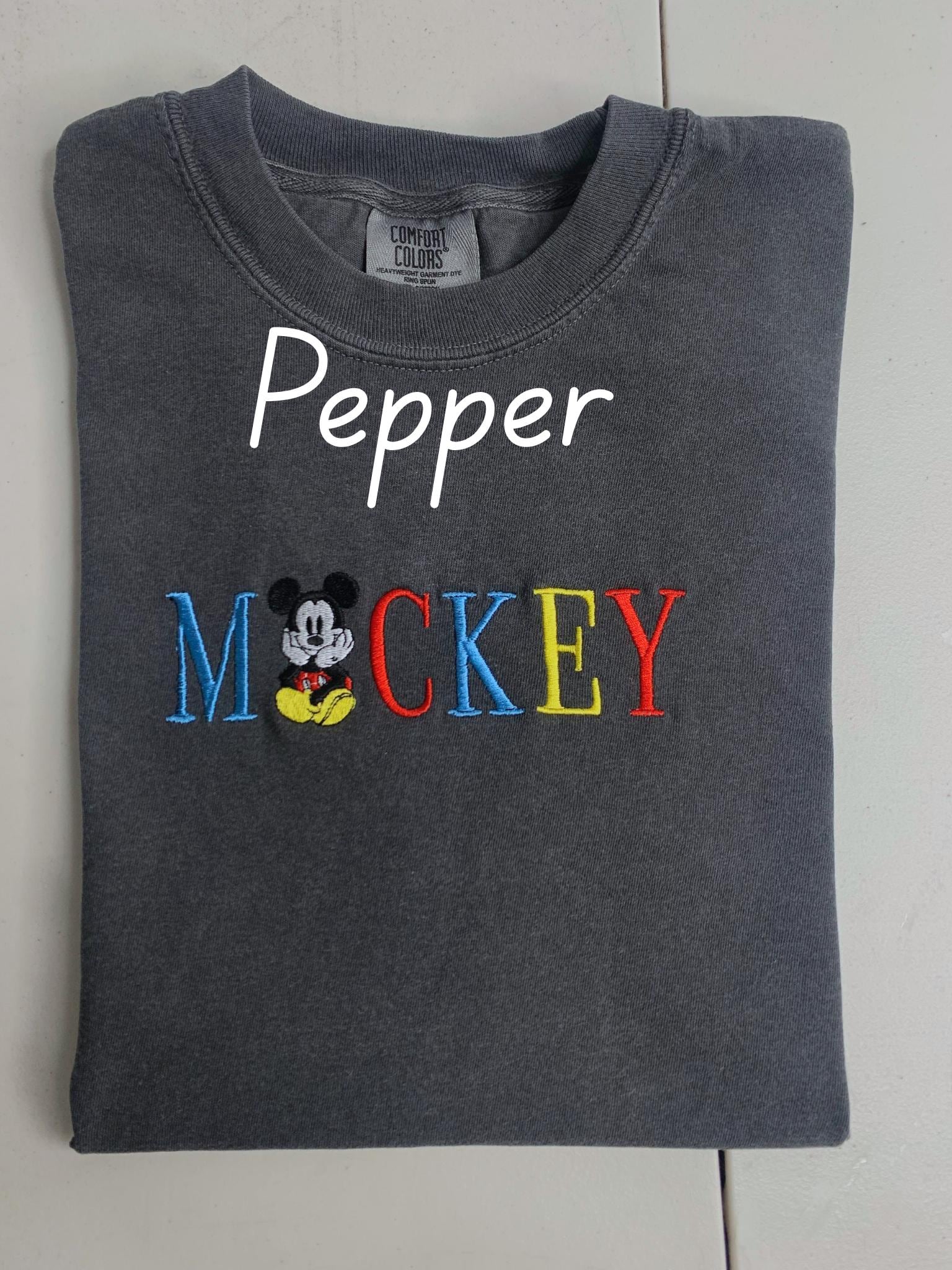 Vintage Mickey Mouse And Minnie Embroidered Tee – Cozy Disney Park Outfit Shirt For Everyday Disney Wear - photo 3