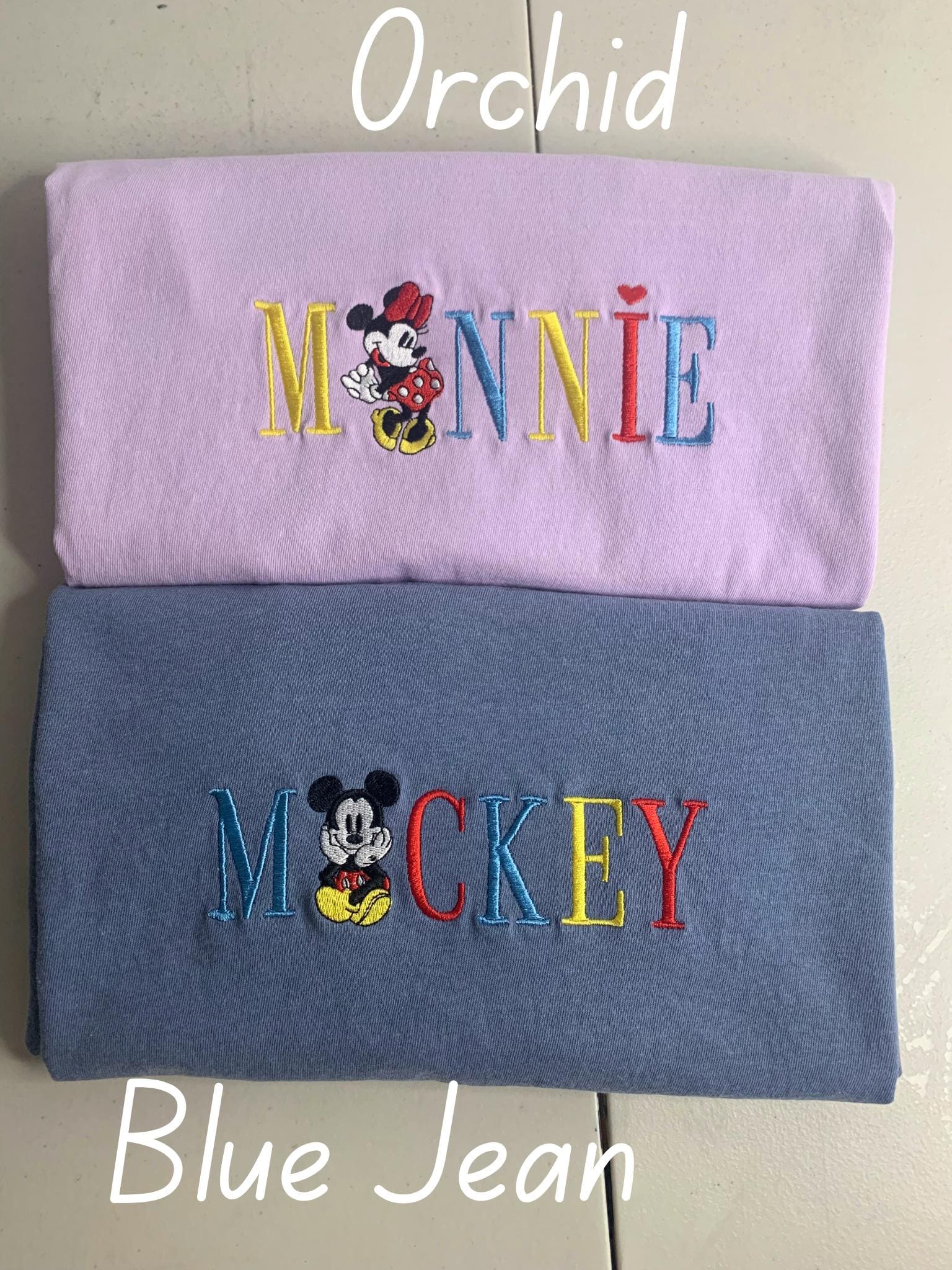 Vintage Mickey Mouse And Minnie Embroidered Tee – Cozy Disney Park Outfit Shirt For Everyday Disney Wear - photo 4
