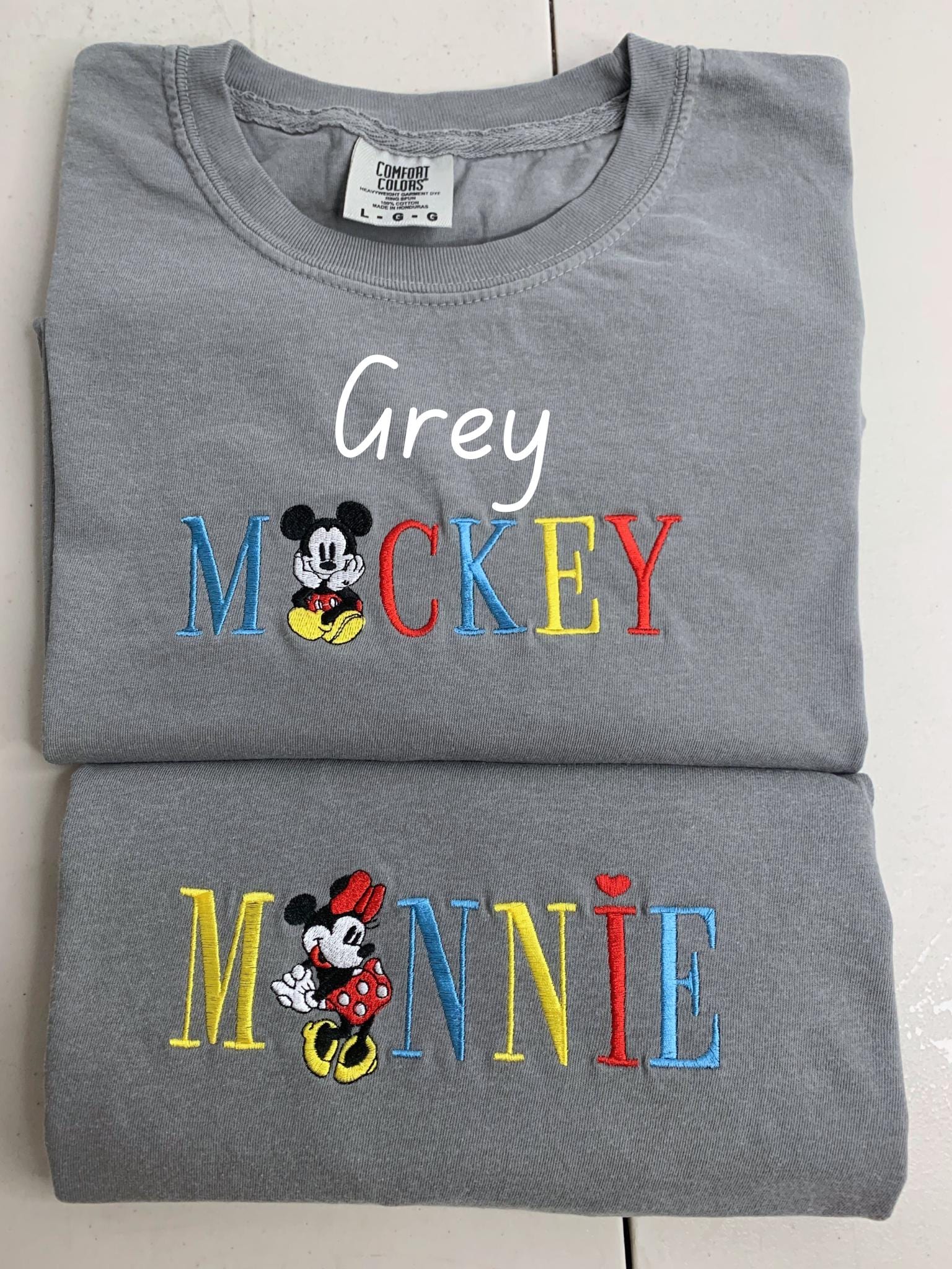 Vintage Mickey Mouse And Minnie Embroidered Tee – Cozy Disney Park Outfit Shirt For Everyday Disney Wear - photo 5