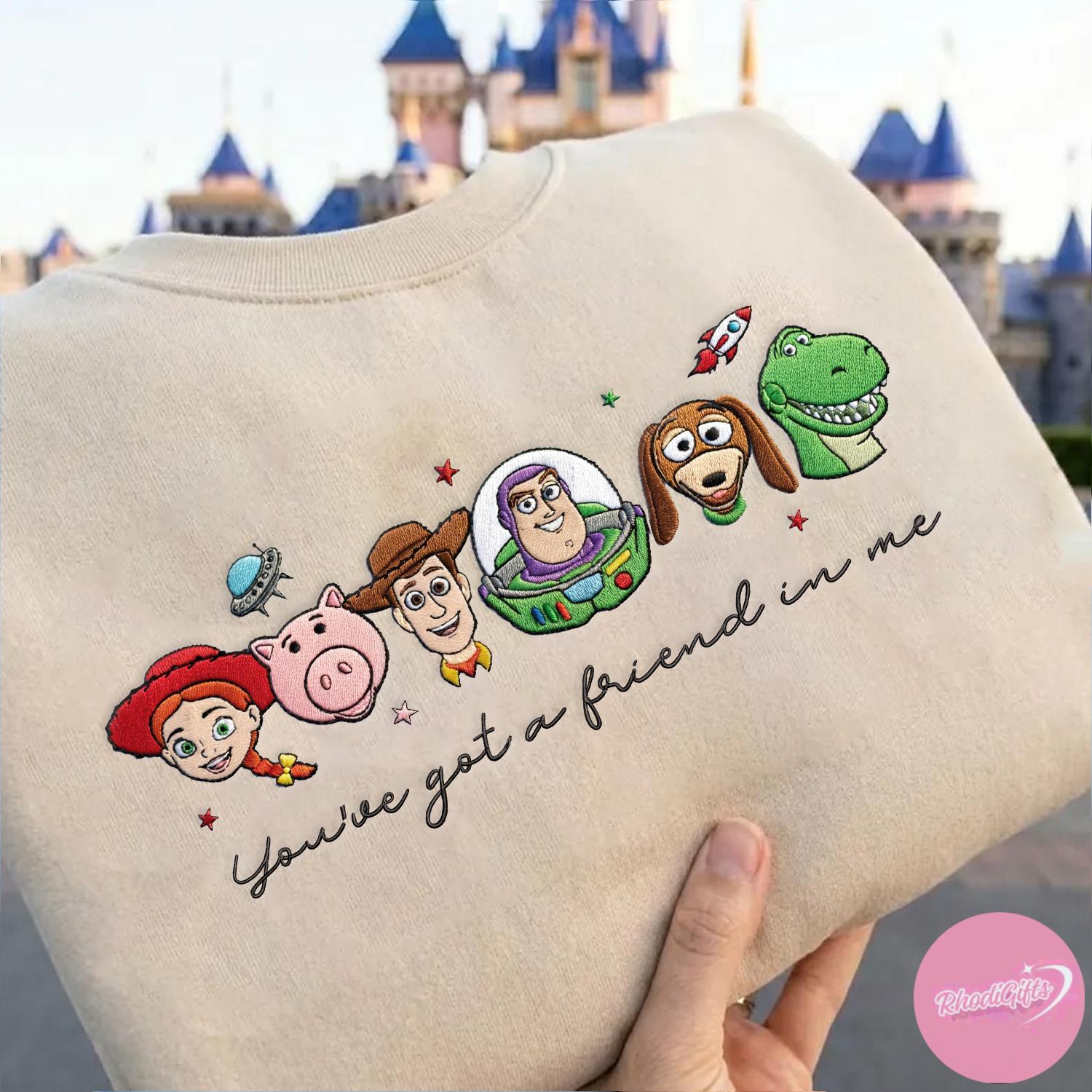 Embroidered Disney Toy Story Sweatshirt Tshirt Or Hoodie – You've Got A Friend In Me Magic Kingdom WDW Outfit Gift
