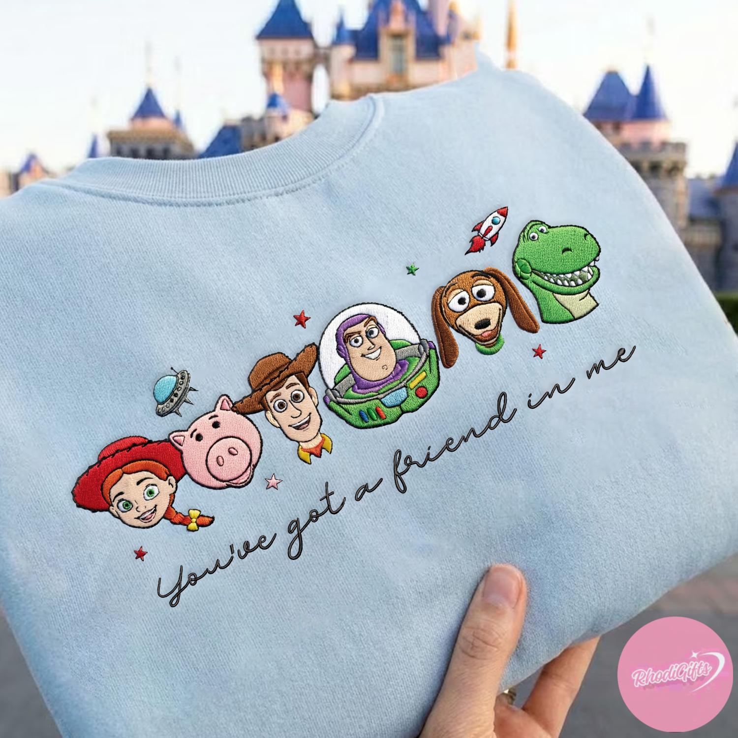 Embroidered Disney Toy Story Sweatshirt Tshirt Or Hoodie – You've Got A Friend In Me Magic Kingdom WDW Outfit Gift - photo 2