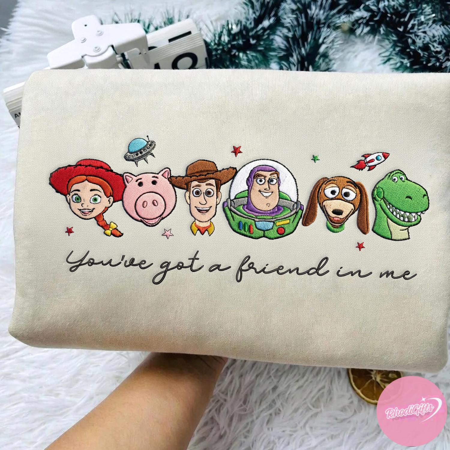 Embroidered Disney Toy Story Sweatshirt Tshirt Or Hoodie – You've Got A Friend In Me Magic Kingdom WDW Outfit Gift - photo 3