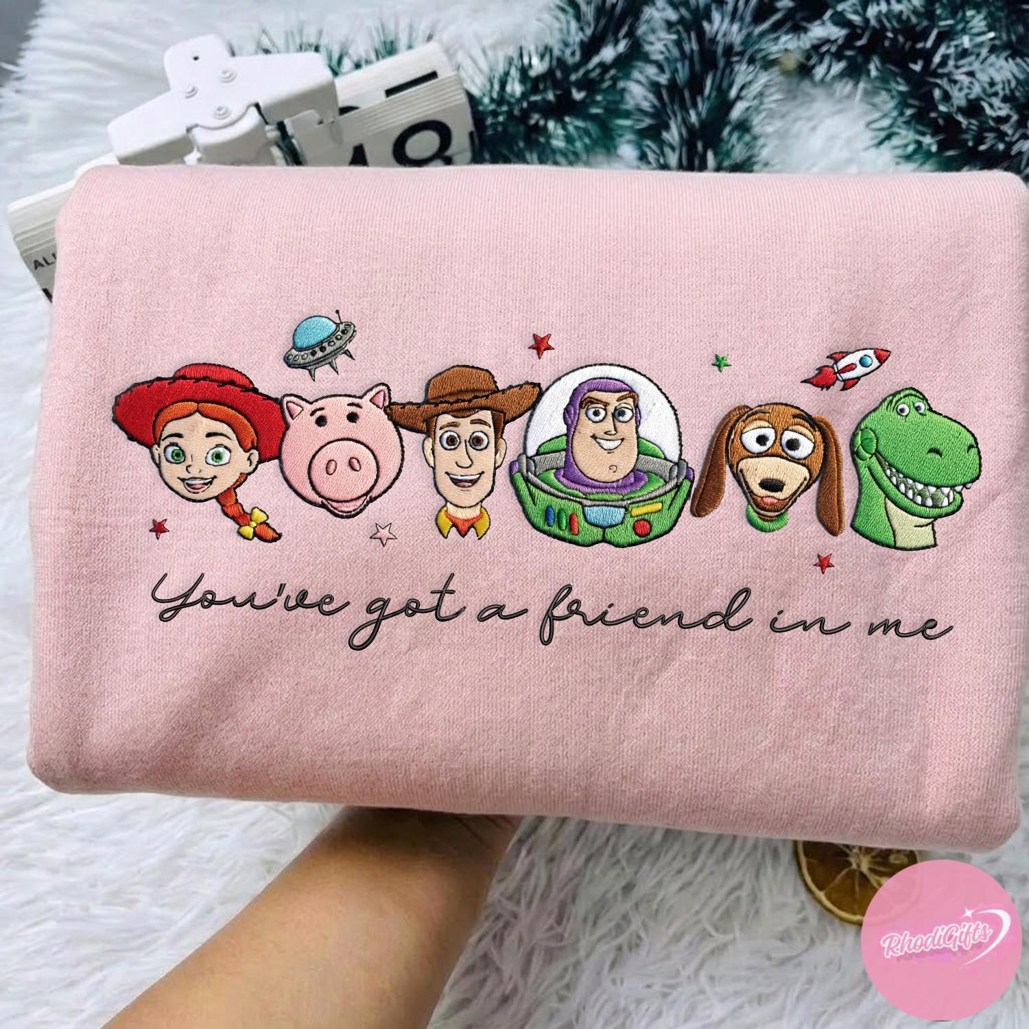Embroidered Disney Toy Story Sweatshirt Tshirt Or Hoodie – You've Got A Friend In Me Magic Kingdom WDW Outfit Gift - photo 4
