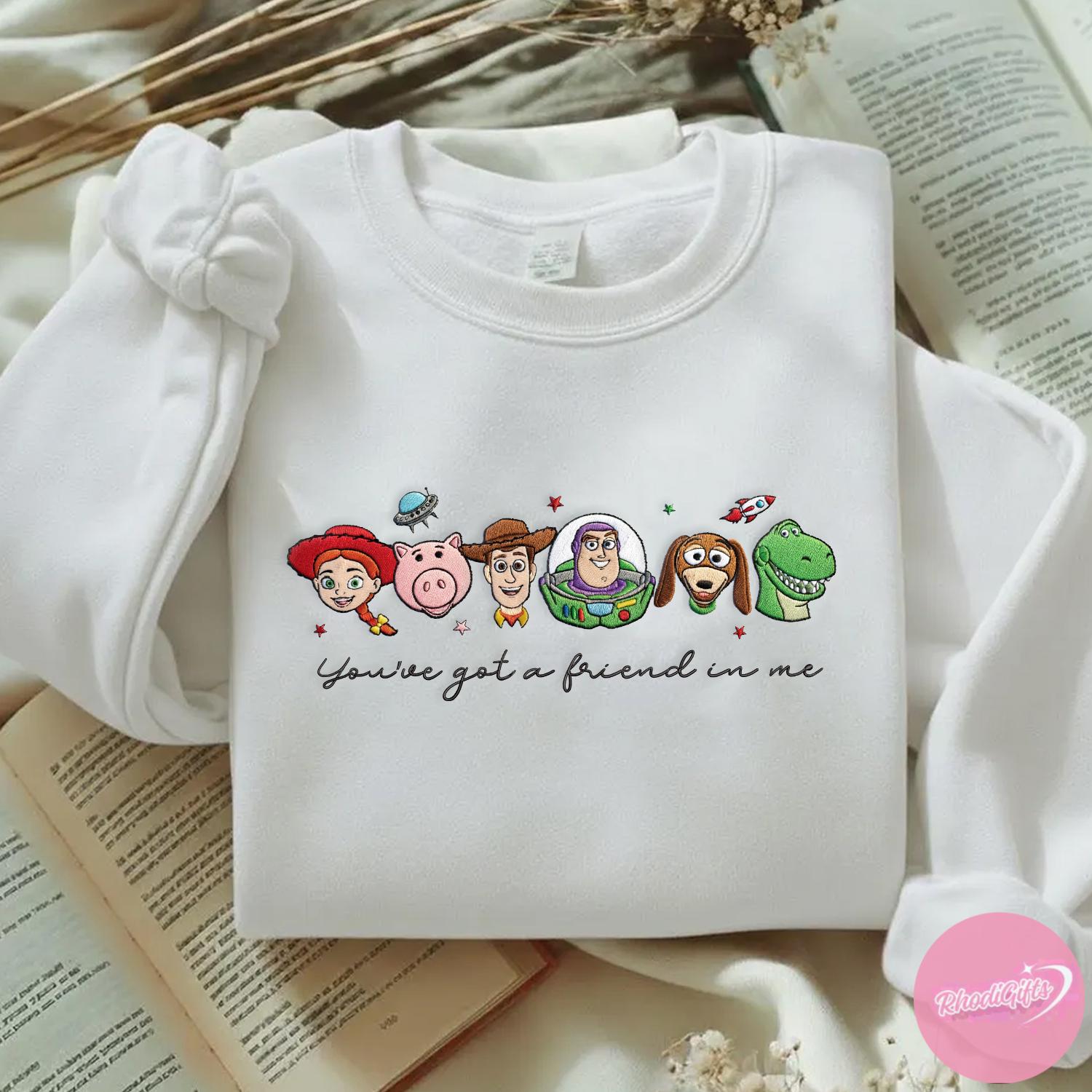 Embroidered Disney Toy Story Sweatshirt Tshirt Or Hoodie – You've Got A Friend In Me Magic Kingdom WDW Outfit Gift - photo 5