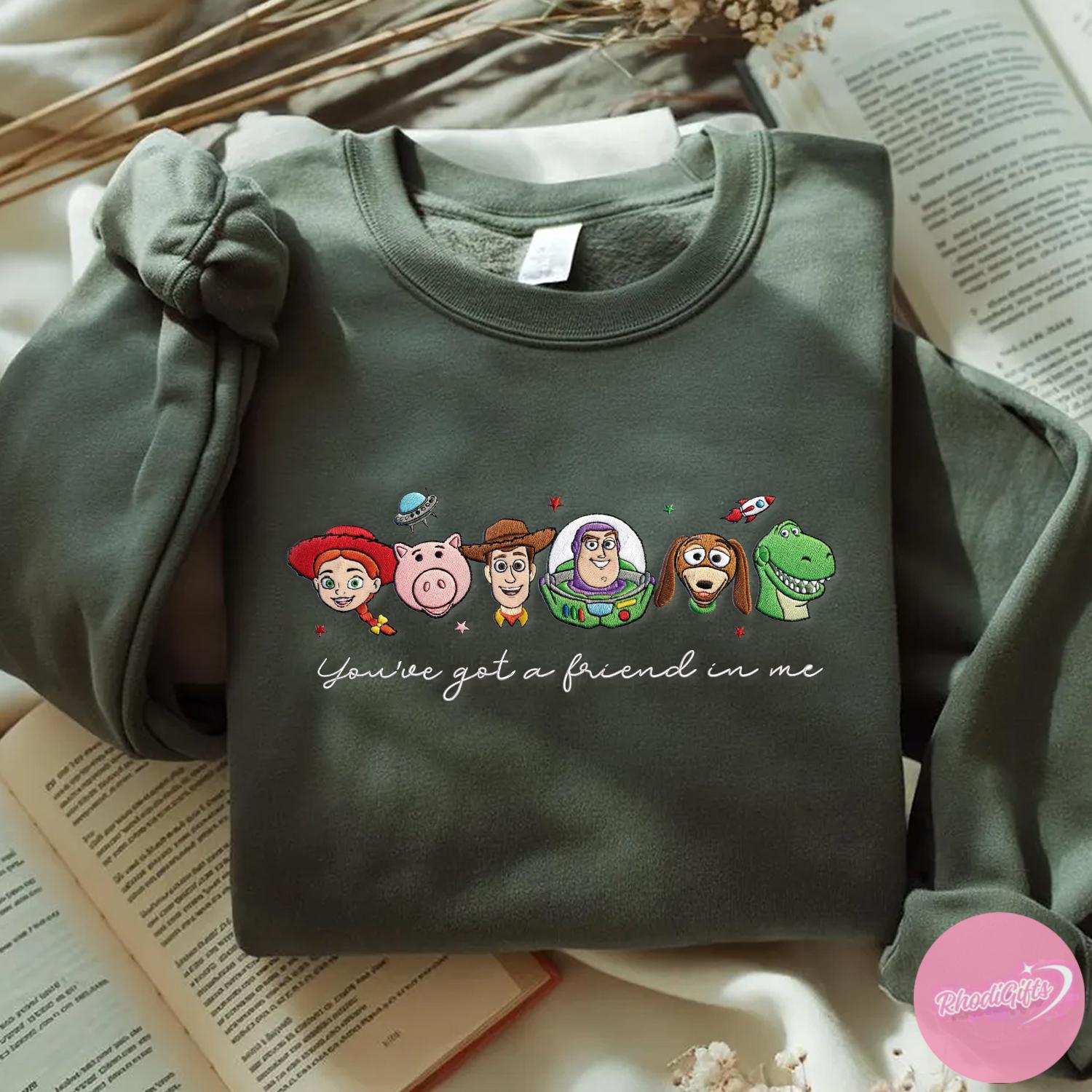 Embroidered Disney Toy Story Sweatshirt Tshirt Or Hoodie – You've Got A Friend In Me Magic Kingdom WDW Outfit Gift - photo 6