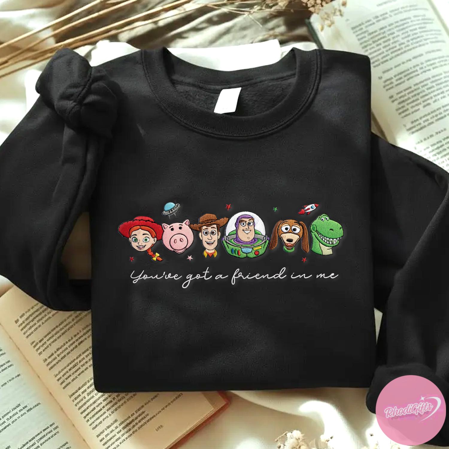 Embroidered Disney Toy Story Sweatshirt Tshirt Or Hoodie – You've Got A Friend In Me Magic Kingdom WDW Outfit Gift - photo 7