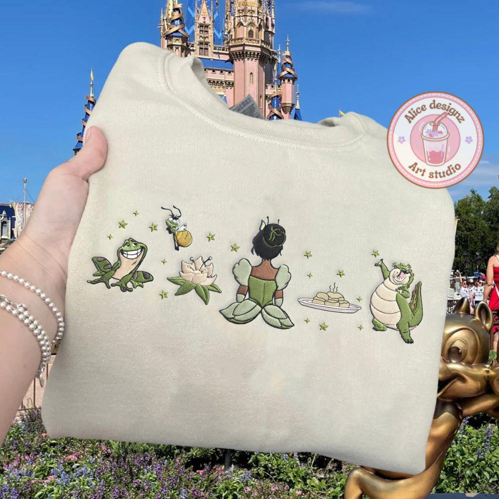 Embroidered Tiana Princess Tshirt Sweatshirt Or Hoodie – Disney Princess And The Frog Magic Kingdom WDW Disneyland Shirt
