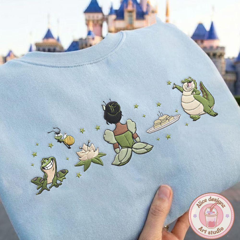 Embroidered Tiana Princess Tshirt Sweatshirt Or Hoodie – Disney Princess And The Frog Magic Kingdom WDW Disneyland Shirt - photo 5