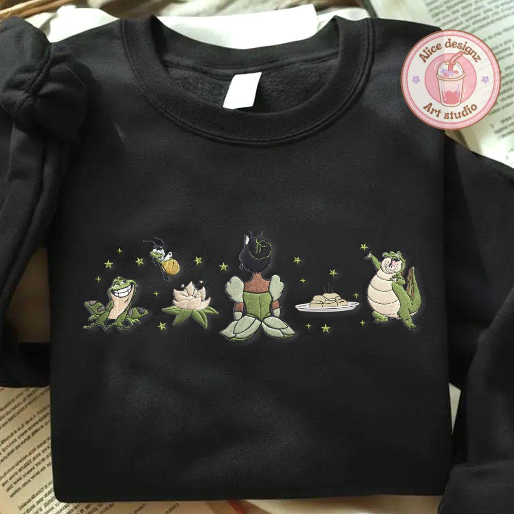 Embroidered Tiana Princess Tshirt Sweatshirt Or Hoodie – Disney Princess And The Frog Magic Kingdom WDW Disneyland Shirt - photo 6