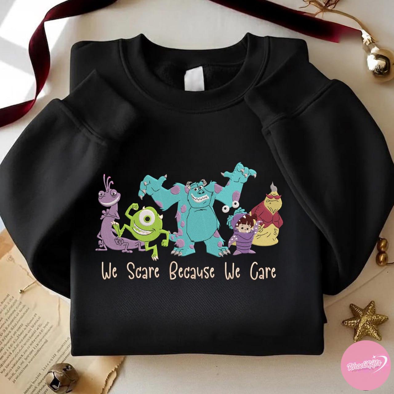 Embroidered Disney Monsters Inc Sweatshirt Tshirt Or Hoodie With Sulley And Boo – Disneyland WDW Family Trip Birthday Gift - photo 7