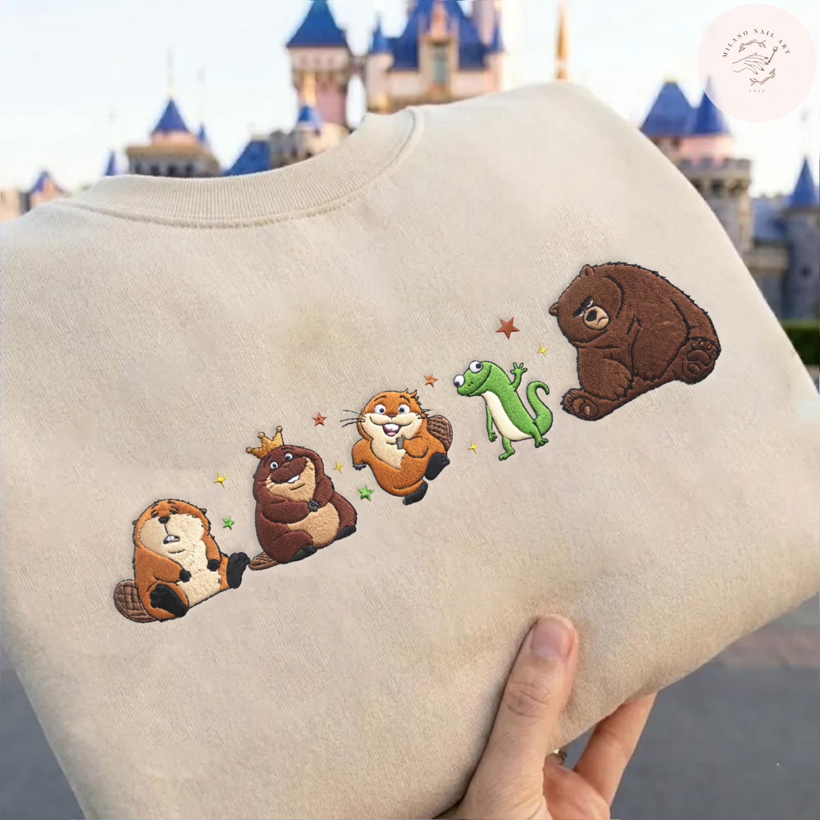 Embroidered Disney Pixar Hoppers Movie Tshirt Sweatshirt Or Hoodie – Mabel Ellen Bear Tom Lizard Loaf King George WDW Trip Shirt - photo 2