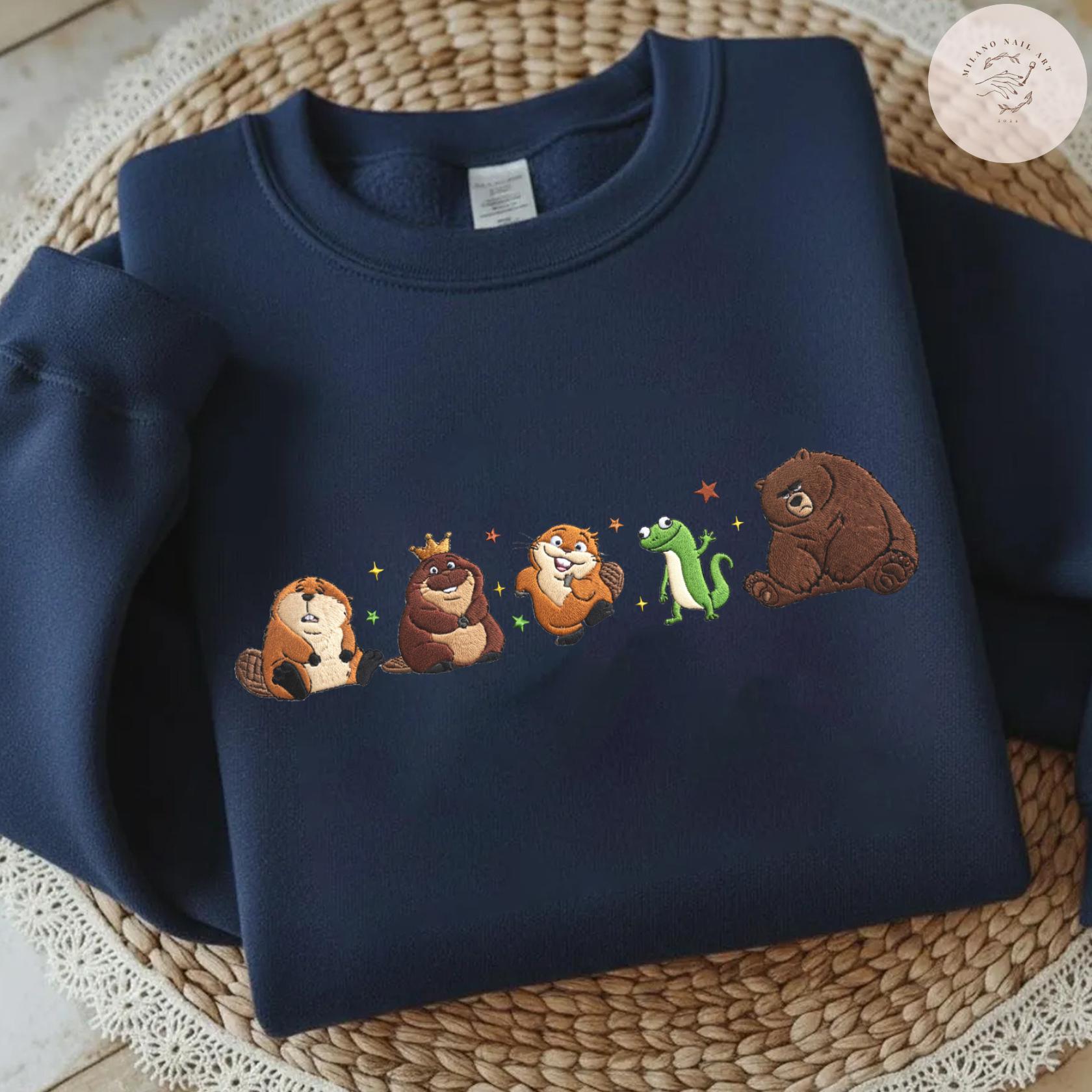 Embroidered Disney Pixar Hoppers Movie Tshirt Sweatshirt Or Hoodie – Mabel Ellen Bear Tom Lizard Loaf King George WDW Trip Shirt - photo 6