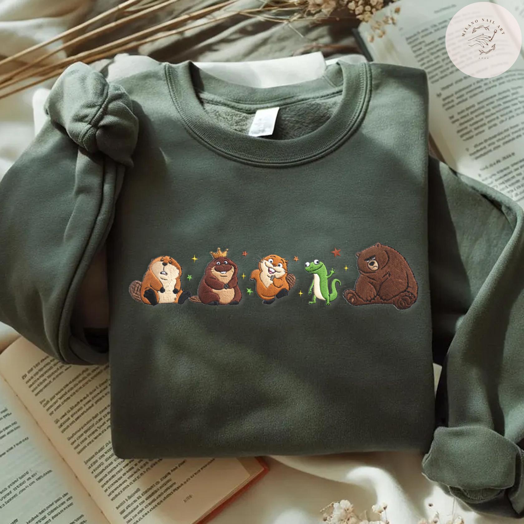 Embroidered Disney Pixar Hoppers Movie Tshirt Sweatshirt Or Hoodie – Mabel Ellen Bear Tom Lizard Loaf King George WDW Trip Shirt - photo 7