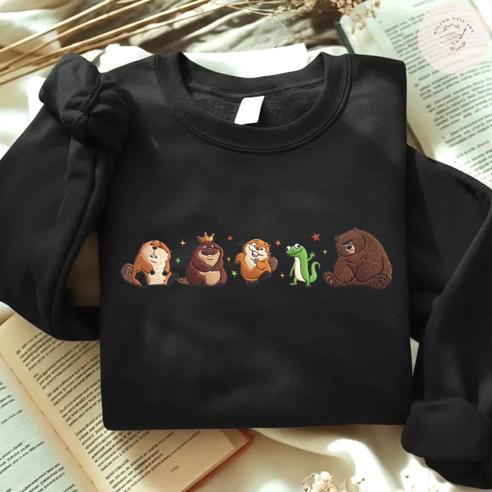 Embroidered Disney Pixar Hoppers Movie Tshirt Sweatshirt Or Hoodie – Mabel Ellen Bear Tom Lizard Loaf King George WDW Trip Shirt - photo 8