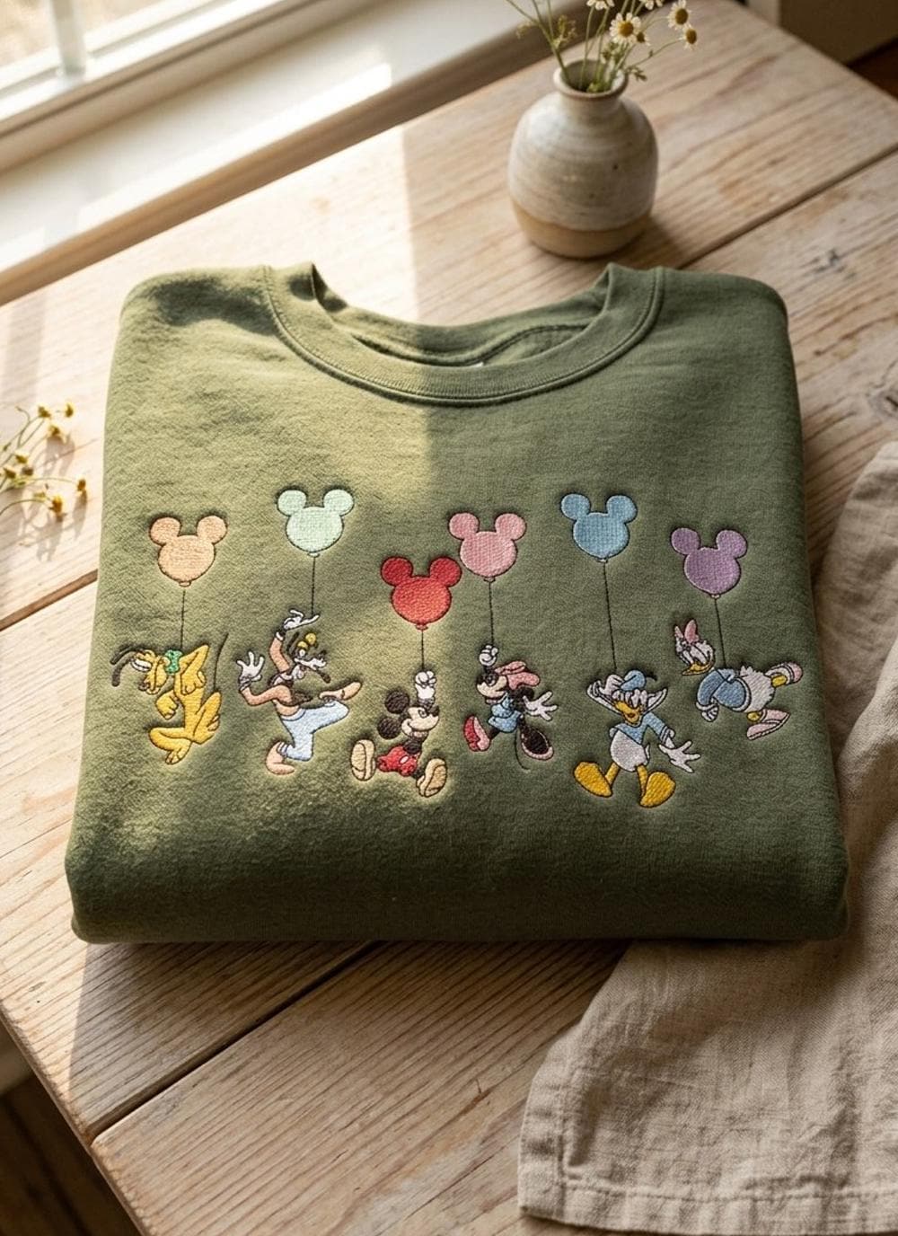 Embroidered Retro Mickey And Friends Signatures Shirt – Disney Balloon Mouse Head Tee With Disney Characters And Mickey And Co Gift - photo 5