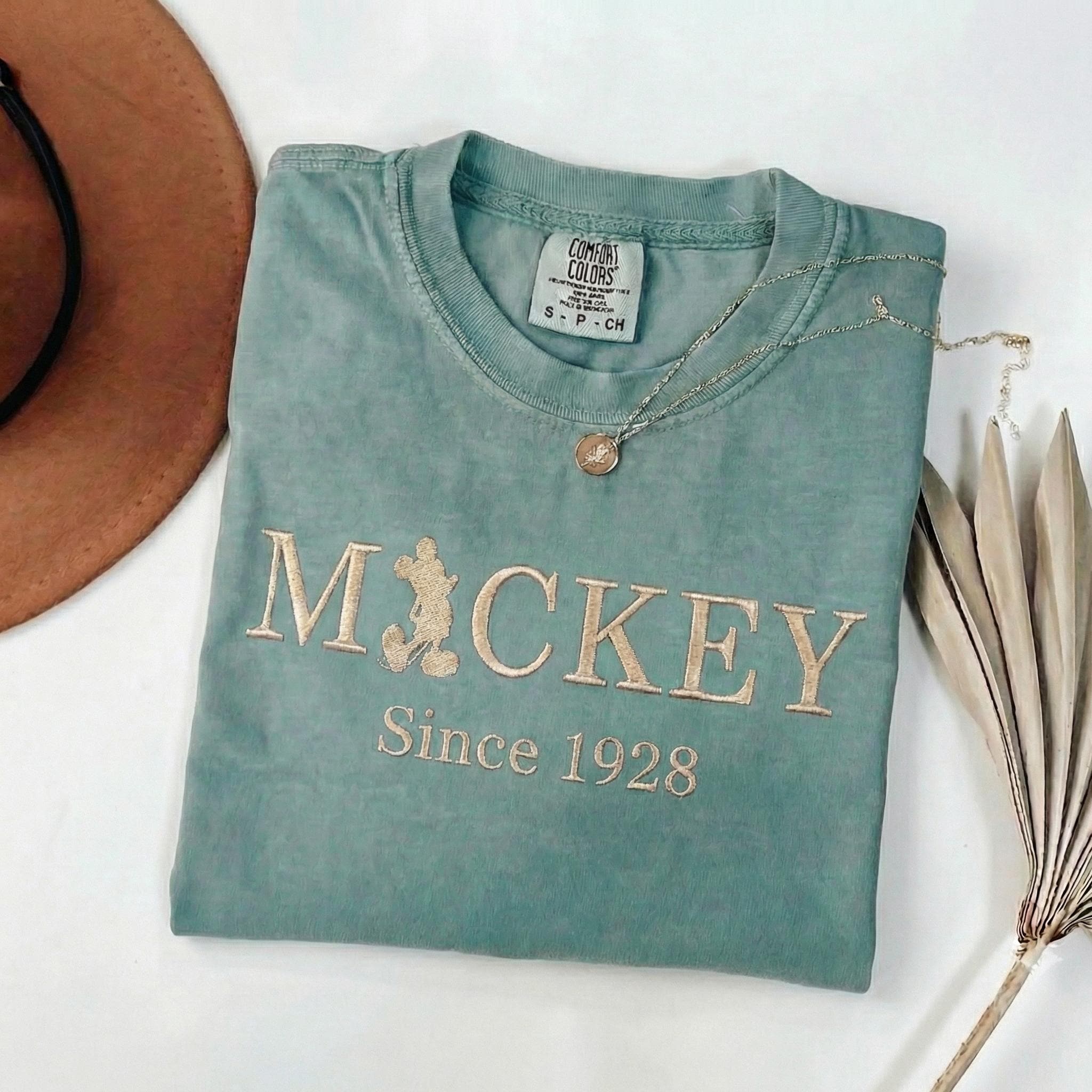 Embroidered Mickey 1928 Comfort Colors Shirt – Disney Inspired Embroidery Tee For A Disney Vacation And Disney Fan Gifts - photo 7