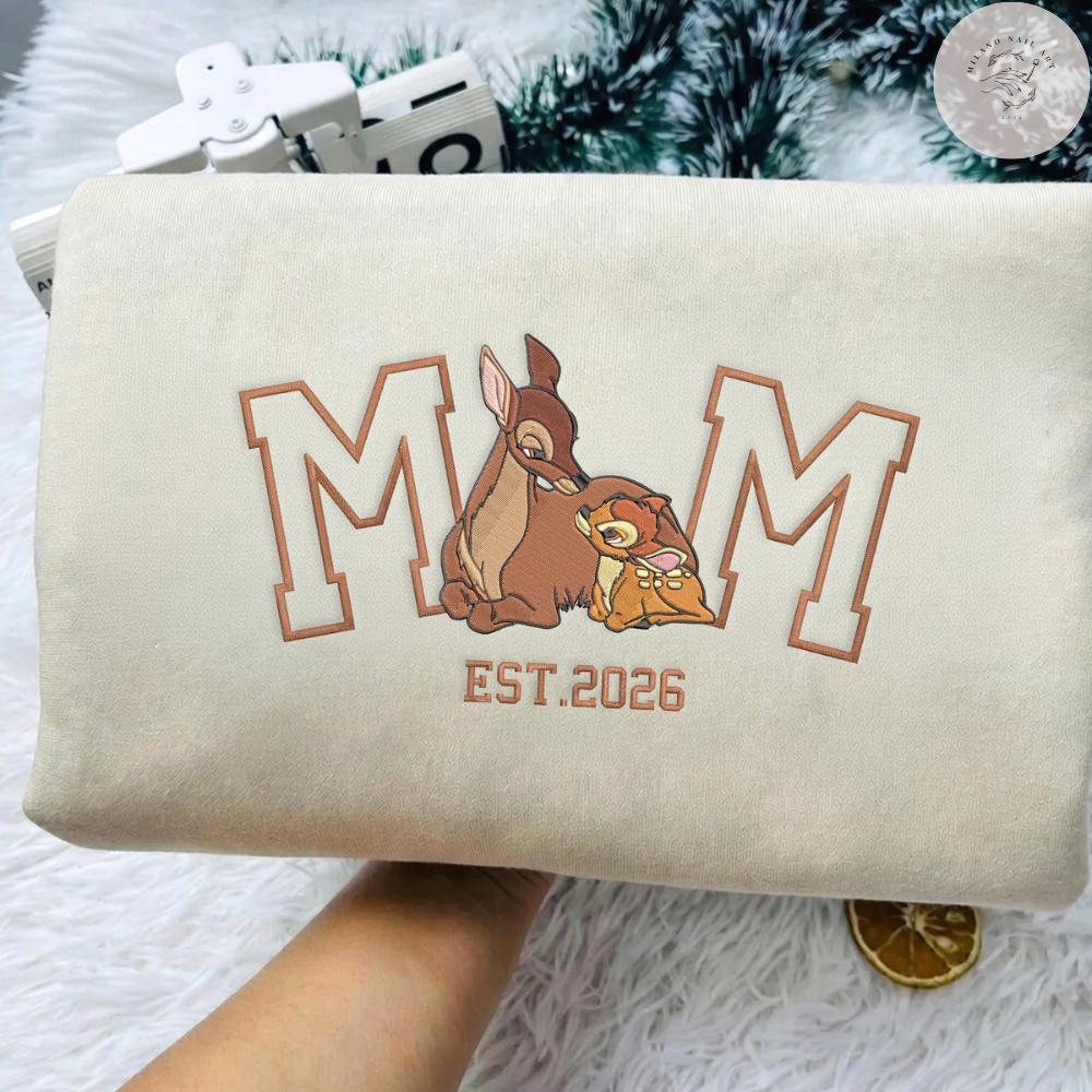 Embroidered All Disney Mom Characters Tshirt Sweatshirt Or Hoodie – Duchess Perdita Mrs Potts Helen Parr Mrs Jumbo Mother's Day Gift - photo 4