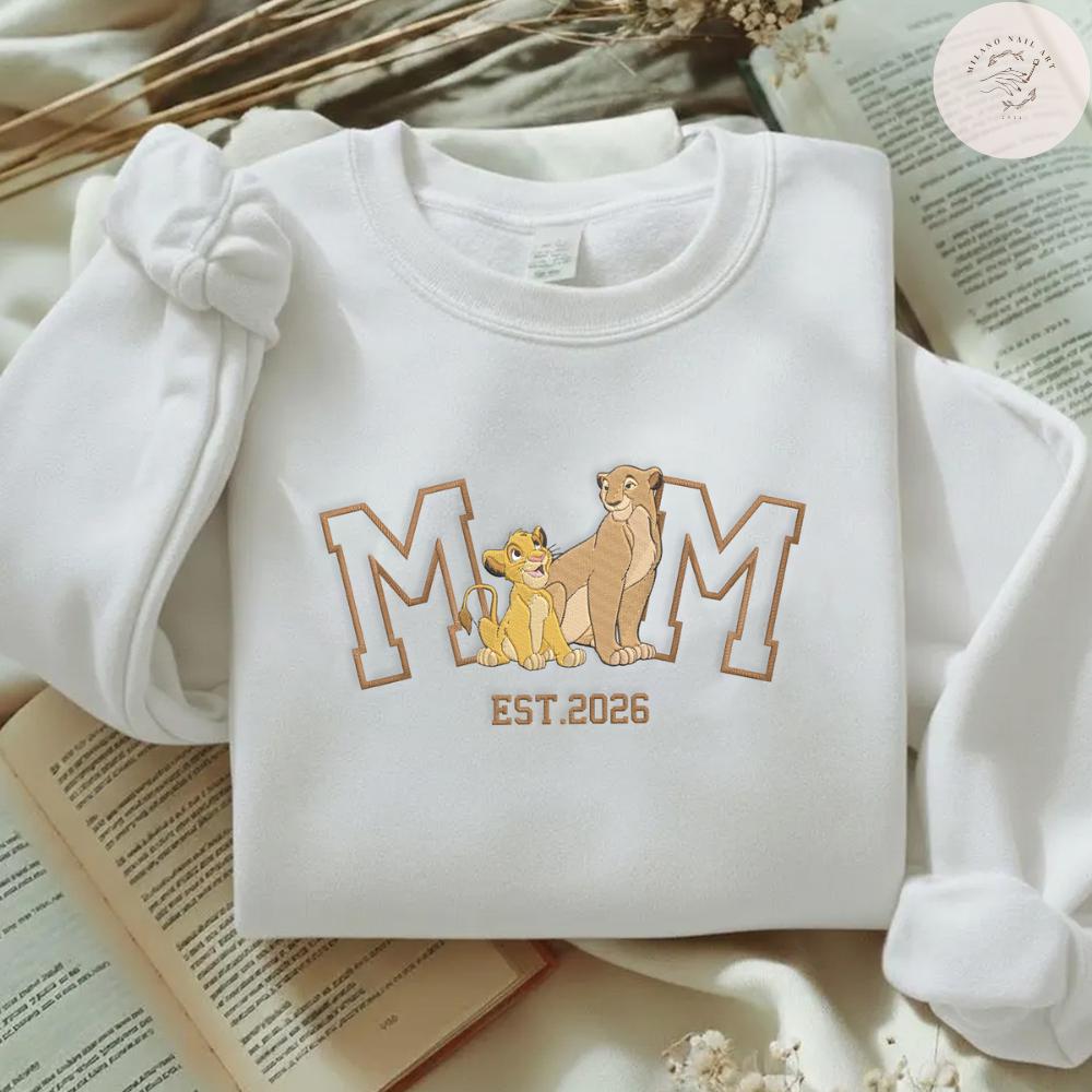 Embroidered All Disney Mom Characters Tshirt Sweatshirt Or Hoodie – Duchess Perdita Mrs Potts Helen Parr Mrs Jumbo Mother's Day Gift - photo 5
