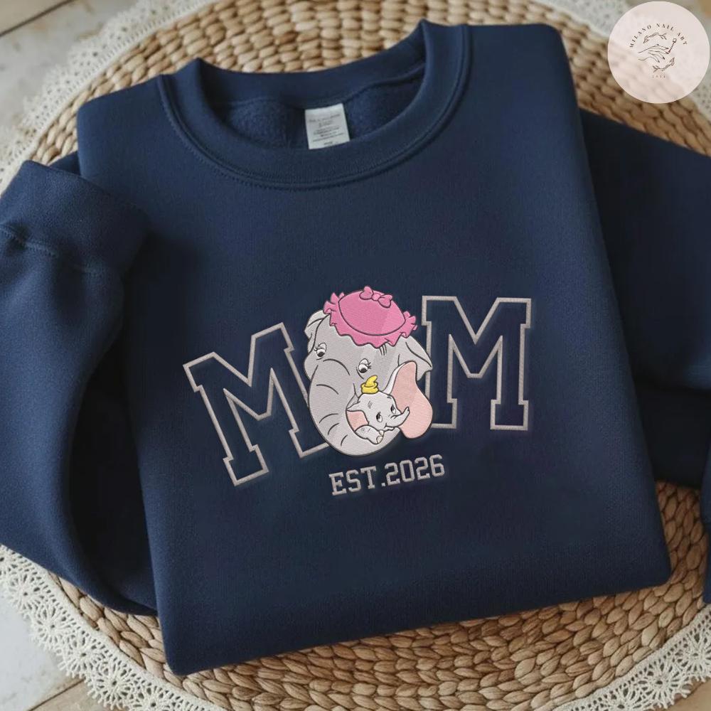 Embroidered All Disney Mom Characters Tshirt Sweatshirt Or Hoodie – Duchess Perdita Mrs Potts Helen Parr Mrs Jumbo Mother's Day Gift - photo 6