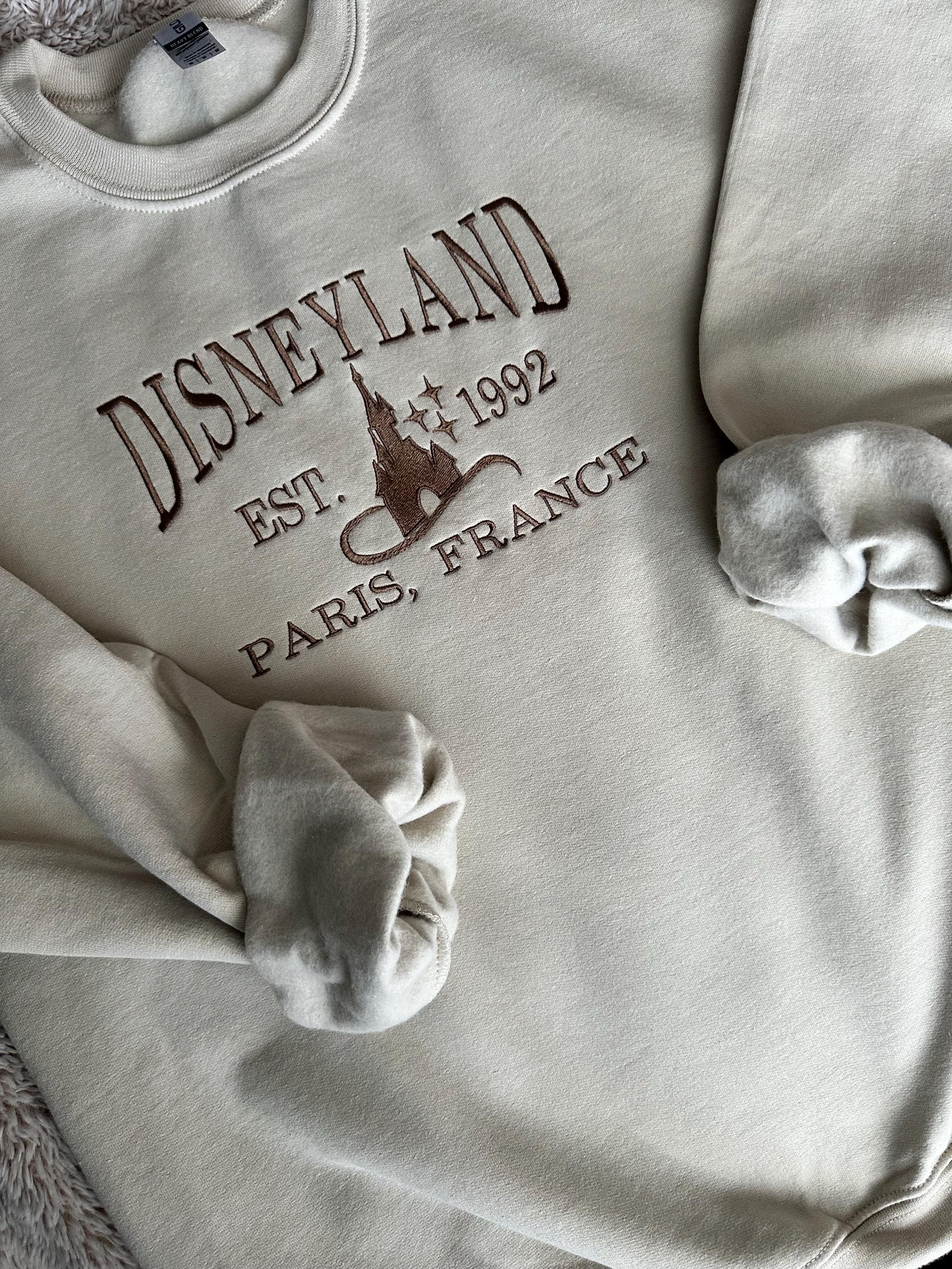 Magical Paris Park Embroidered Custom Disney Crewneck – Minimalist Disneyland Paris Vacation Sweatshirt and Gift Shirt - photo 5