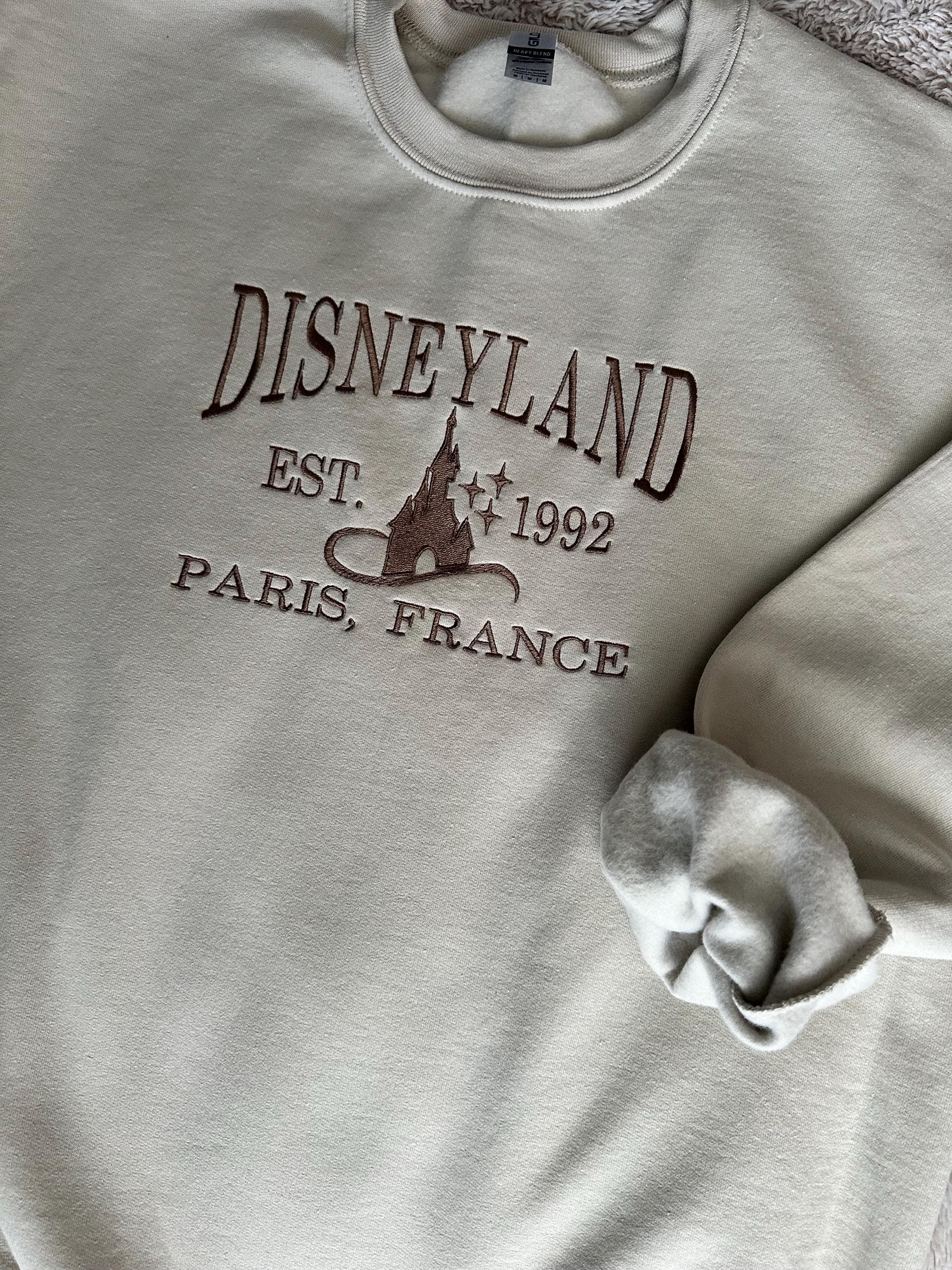 Magical Paris Park Embroidered Custom Disney Crewneck – Minimalist Disneyland Paris Vacation Sweatshirt and Gift Shirt - photo 6