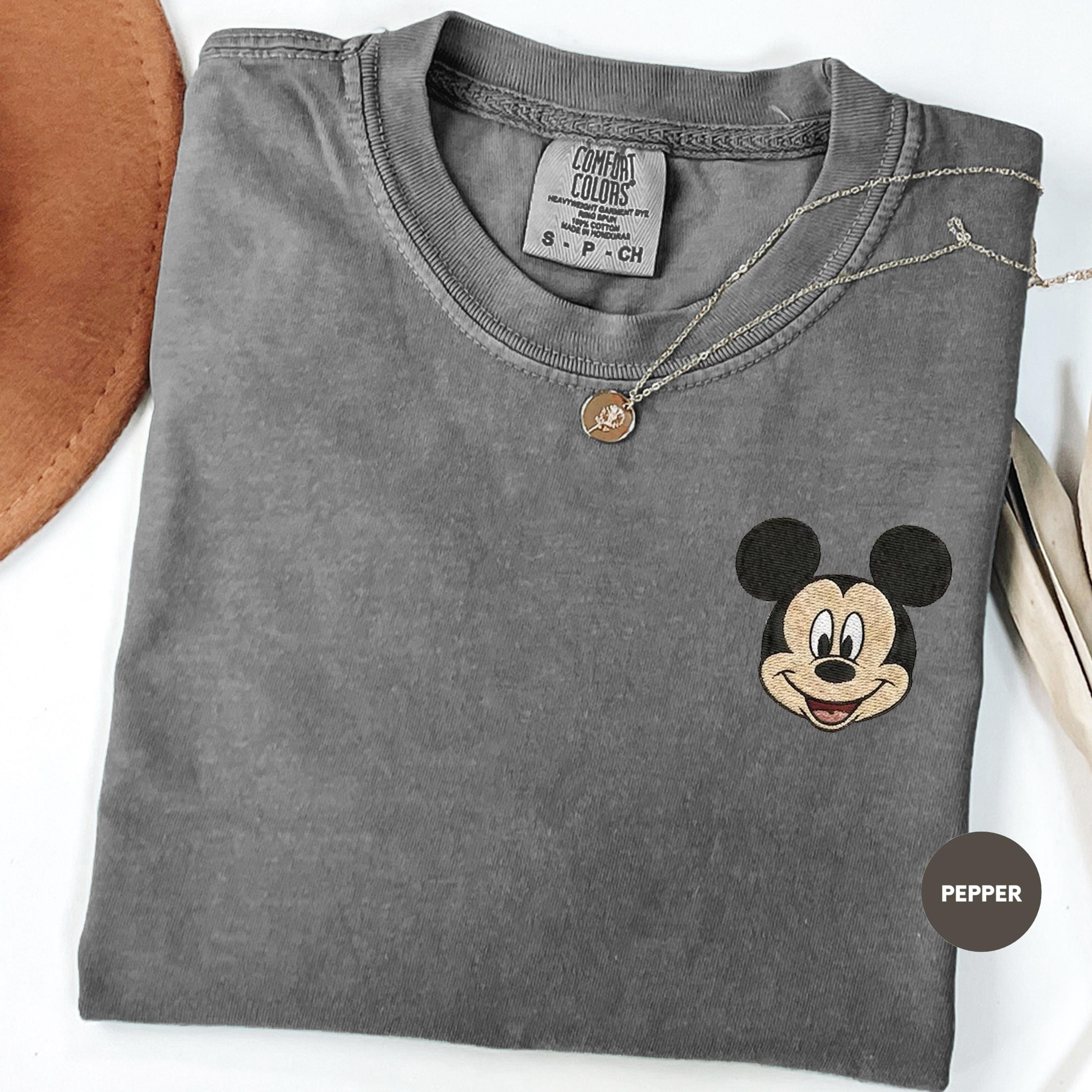 Mickey and Friends Embroidered Comfort Colors Shirt – Disney World Vacation Matching Tee for Disney Trips and Park Days - photo 2
