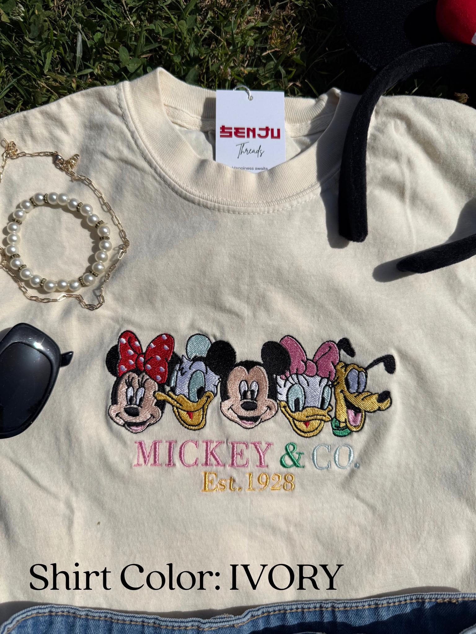 Vintage Mickey and Friends Embroidered Shirt for Adults – Retro Classic Character Tee for Everyday Casual Wear - photo 3