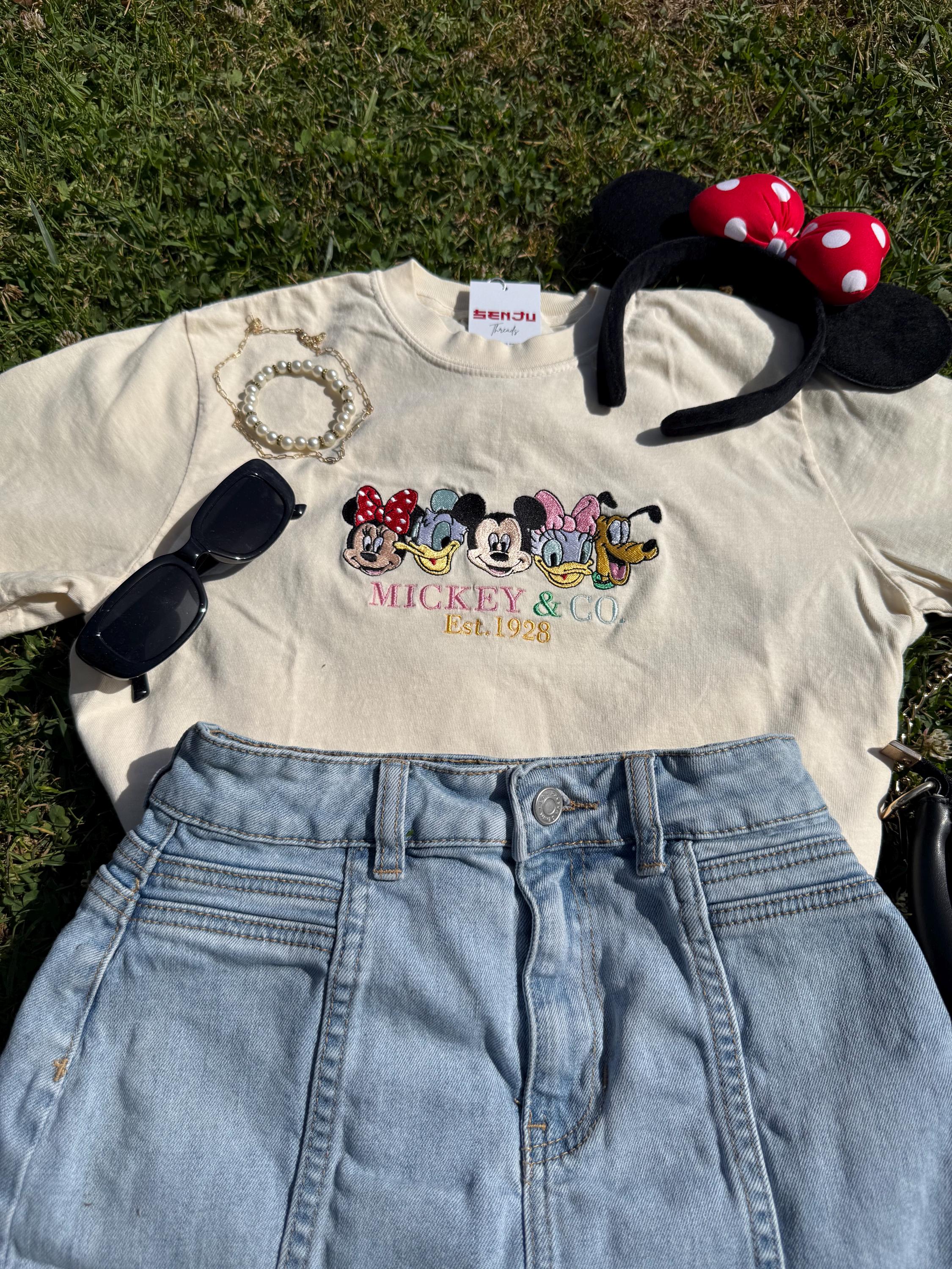 Vintage Mickey and Friends Embroidered Shirt for Adults – Retro Classic Character Tee for Everyday Casual Wear - photo 5