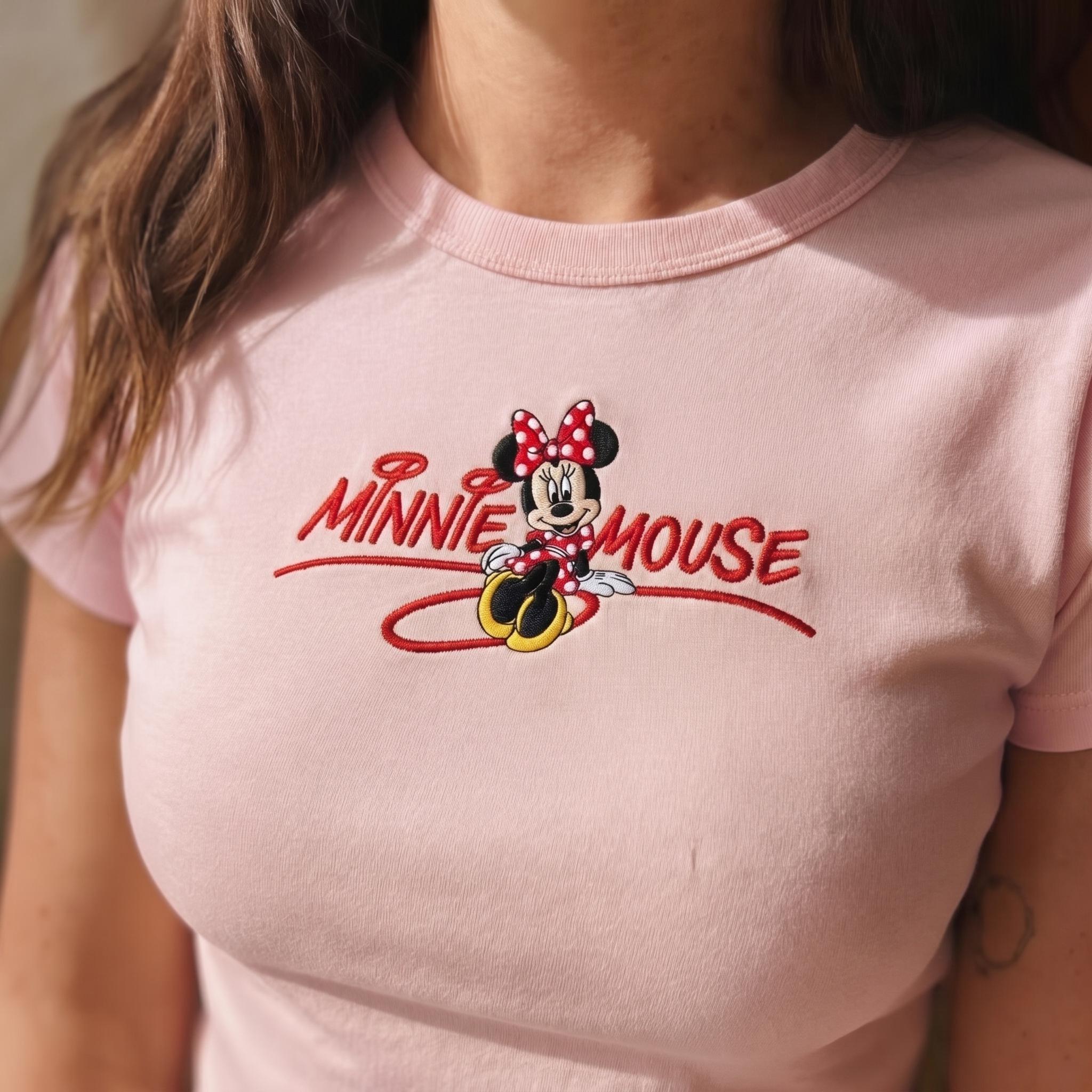Embroidered Mickey Mouse Baby Tee with Cute Playful Design – Comfortable Stylish Everyday Wear for Disney Fans - photo 2