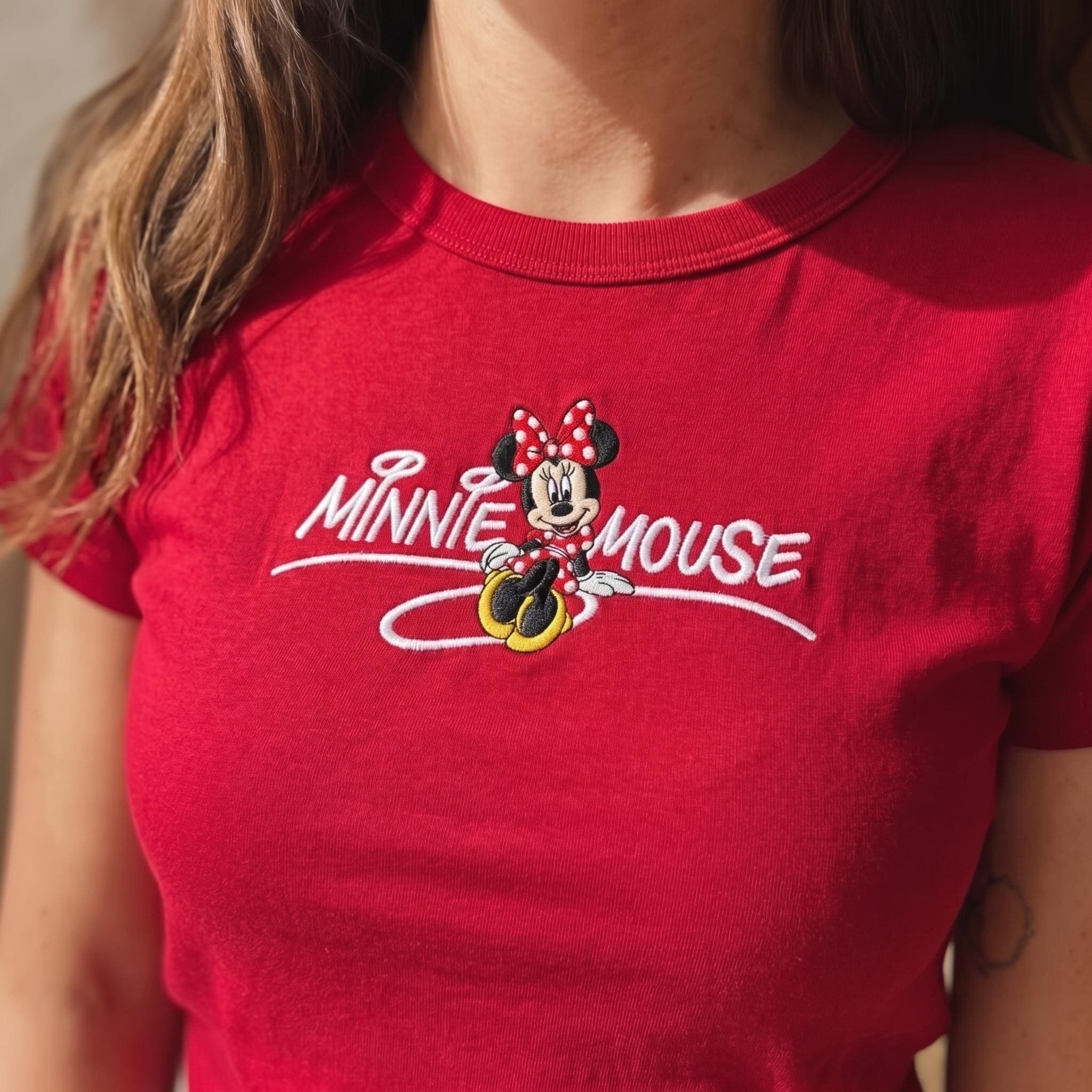 Embroidered Mickey Mouse Baby Tee with Cute Playful Design – Comfortable Stylish Everyday Wear for Disney Fans - photo 3