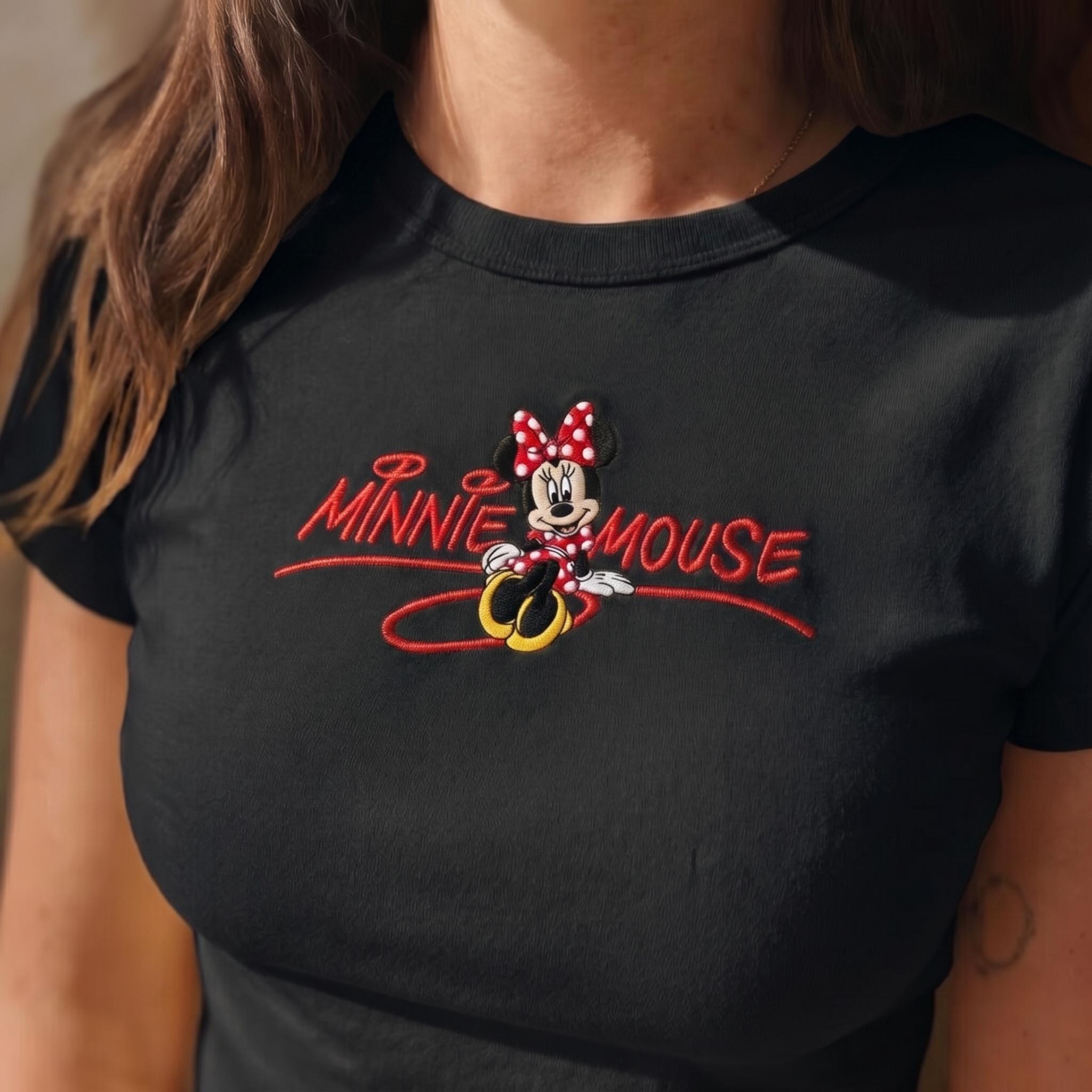 Embroidered Mickey Mouse Baby Tee with Cute Playful Design – Comfortable Stylish Everyday Wear for Disney Fans - photo 5