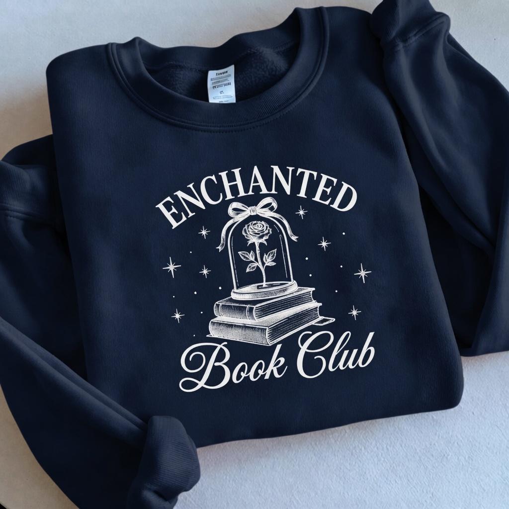 Embroidered Disney Princess Belle Book Shop Sweatshirt – Enchanted Book Club Bookish Shirt and Gift for Readers - photo 5