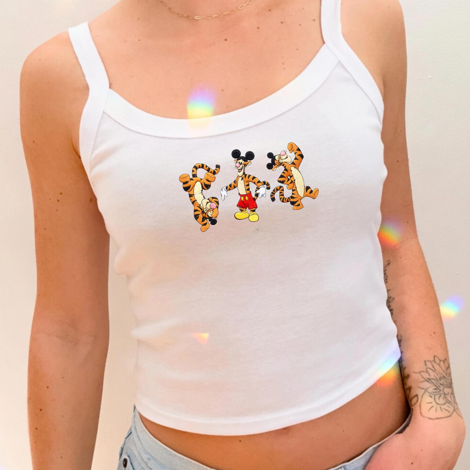 Disney Tigger Embroidered Tank Top And Winnie the Pooh Tiger Shirt for Y2K Racer Tank, Cute Cartoon Summer Outfit, Disney Trip Gift For Her - photo 7
