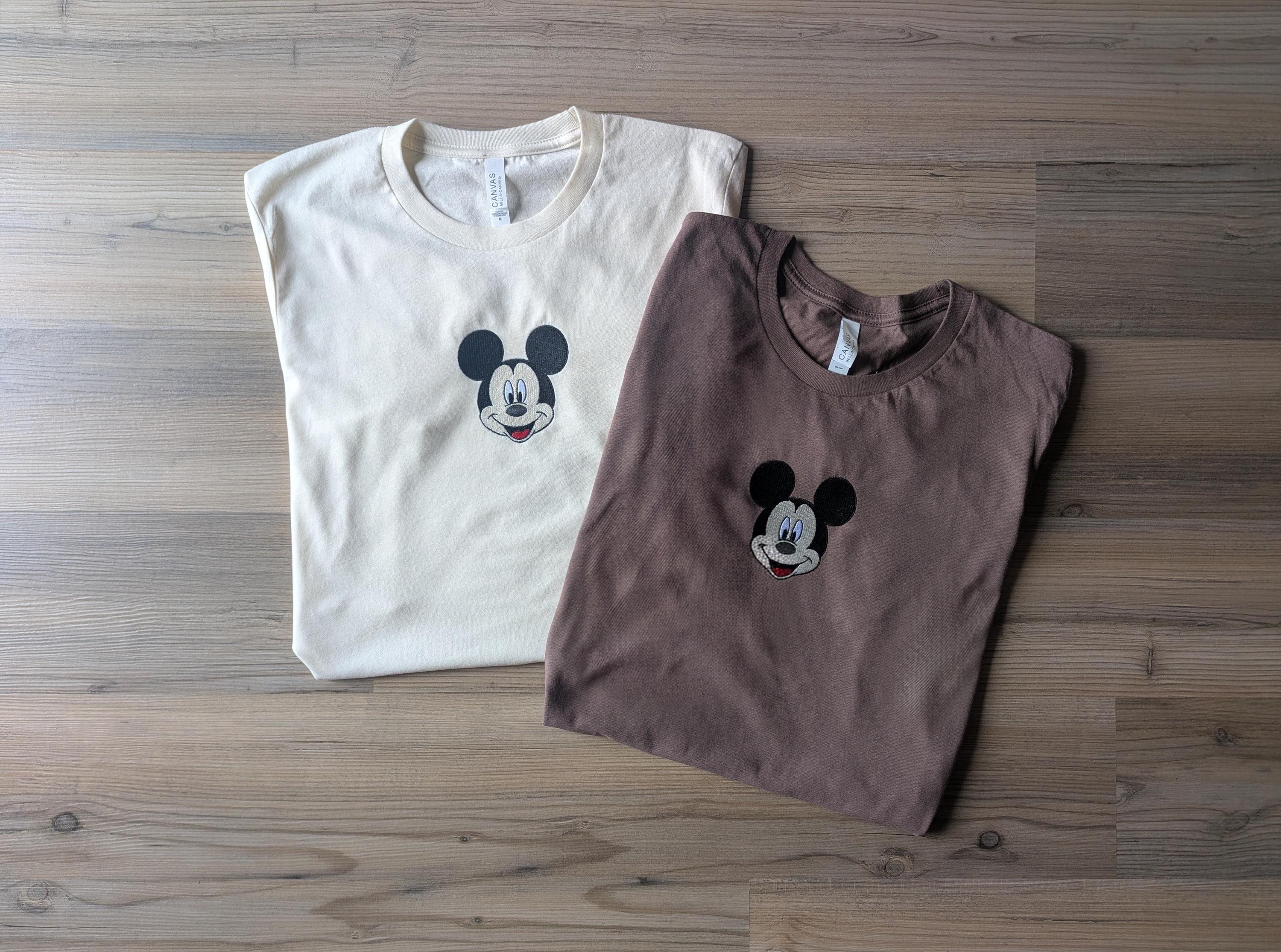 Kiss Mickey and Love Minnie Embroidered Pink Crop Tank Baby Tee – Cute Disney Couples Valentine Anniversary WDW Unisex Shirt - photo 19