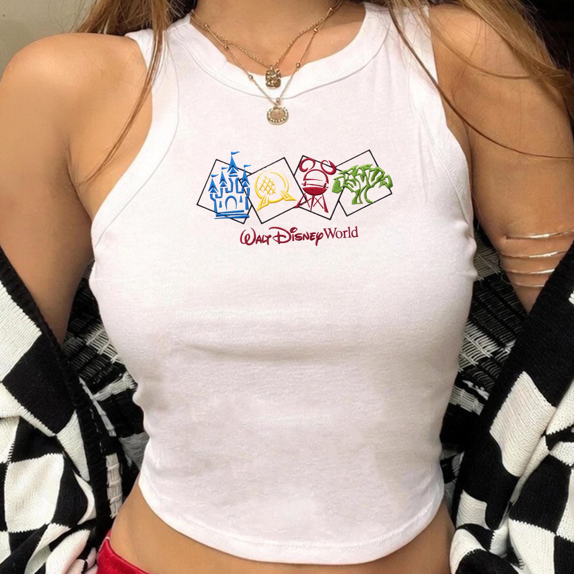 Embroidered Walt Disney World Tank Top with Magic Kingdom Theme, Family Vacation Outfit for Women and Cute Shirt - photo 2