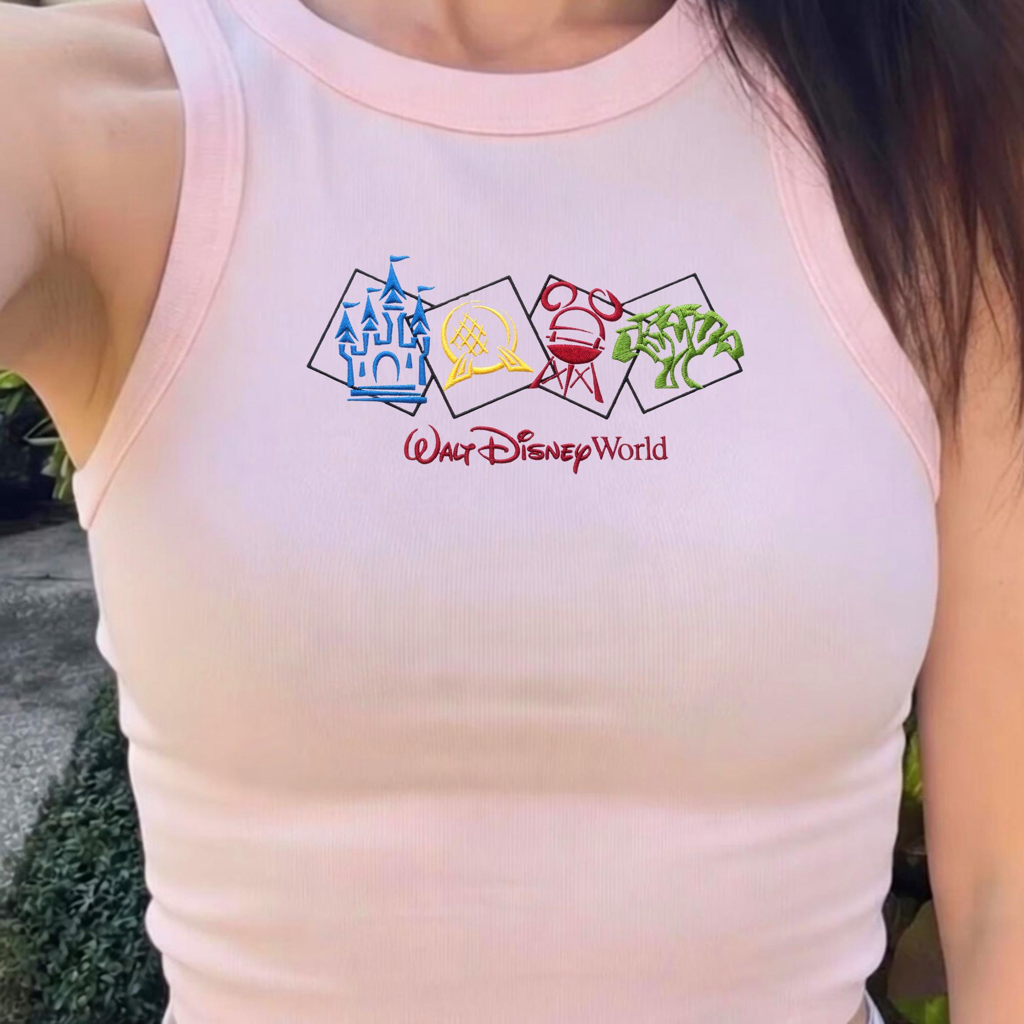 Embroidered Walt Disney World Tank Top with Magic Kingdom Theme, Family Vacation Outfit for Women and Cute Shirt - photo 7